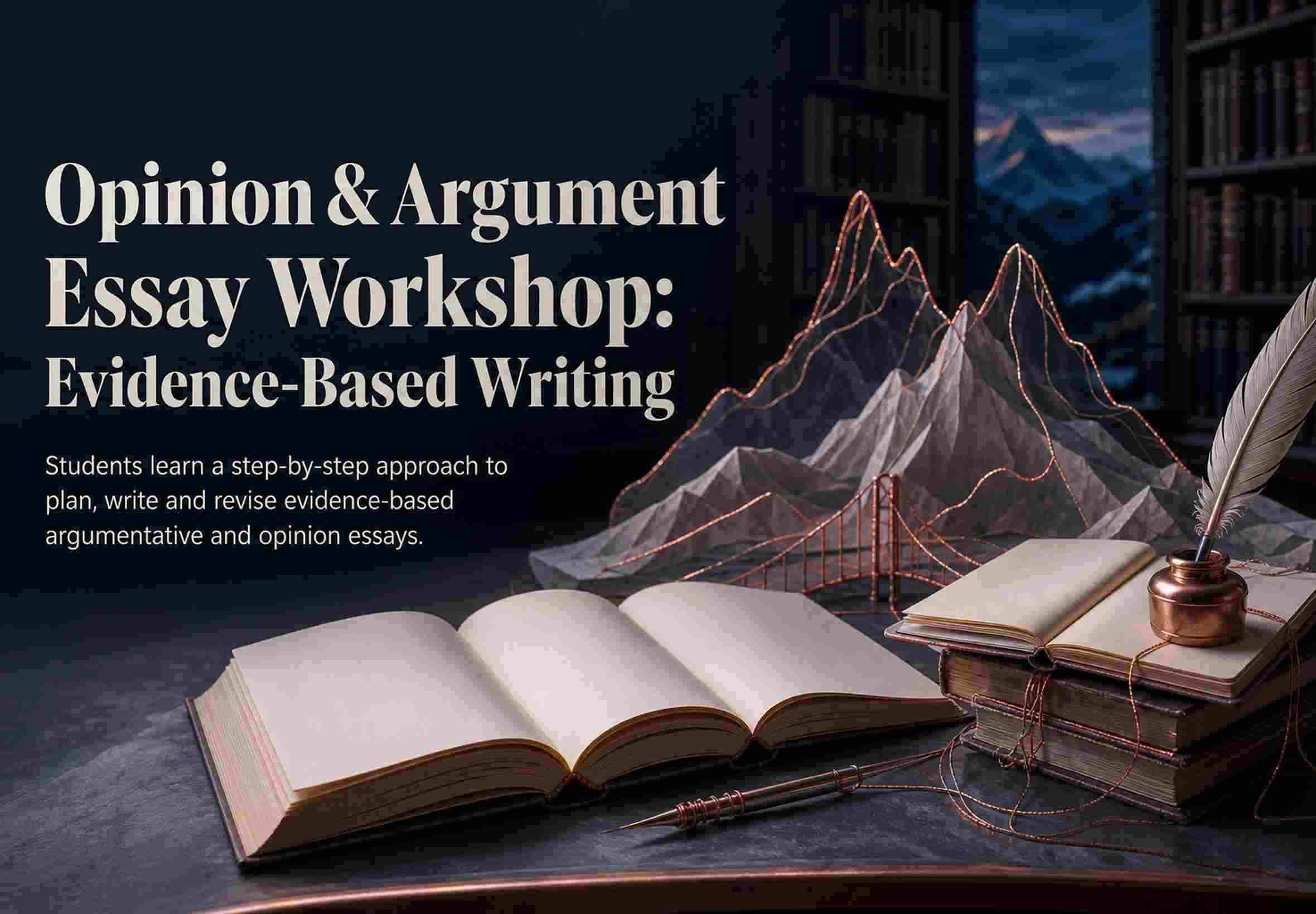 Opinion & Argument Essay Workshop: Evidence-Based Writing