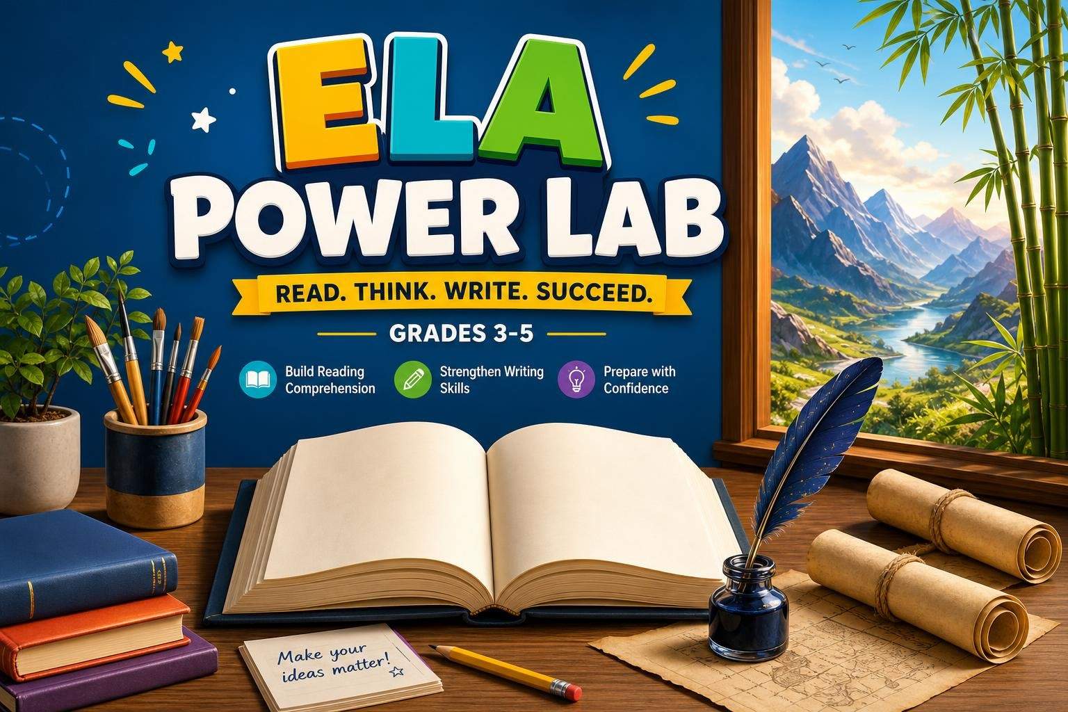 ELA Power Lab: Reading & Writing Test Prep for Grades 3–5