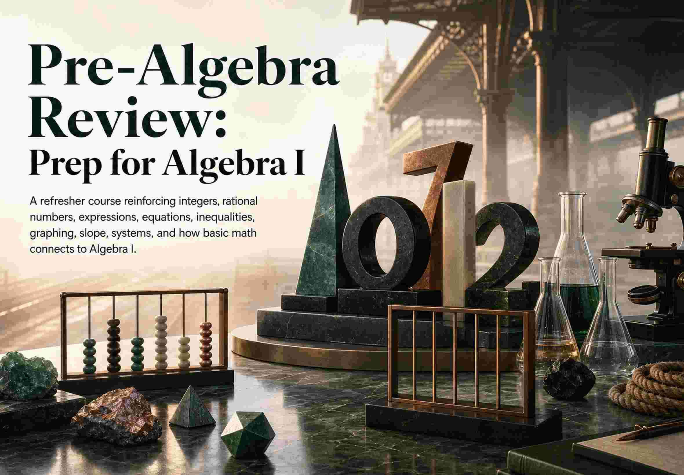 Pre-Algebra Review: Prep for Algebra I