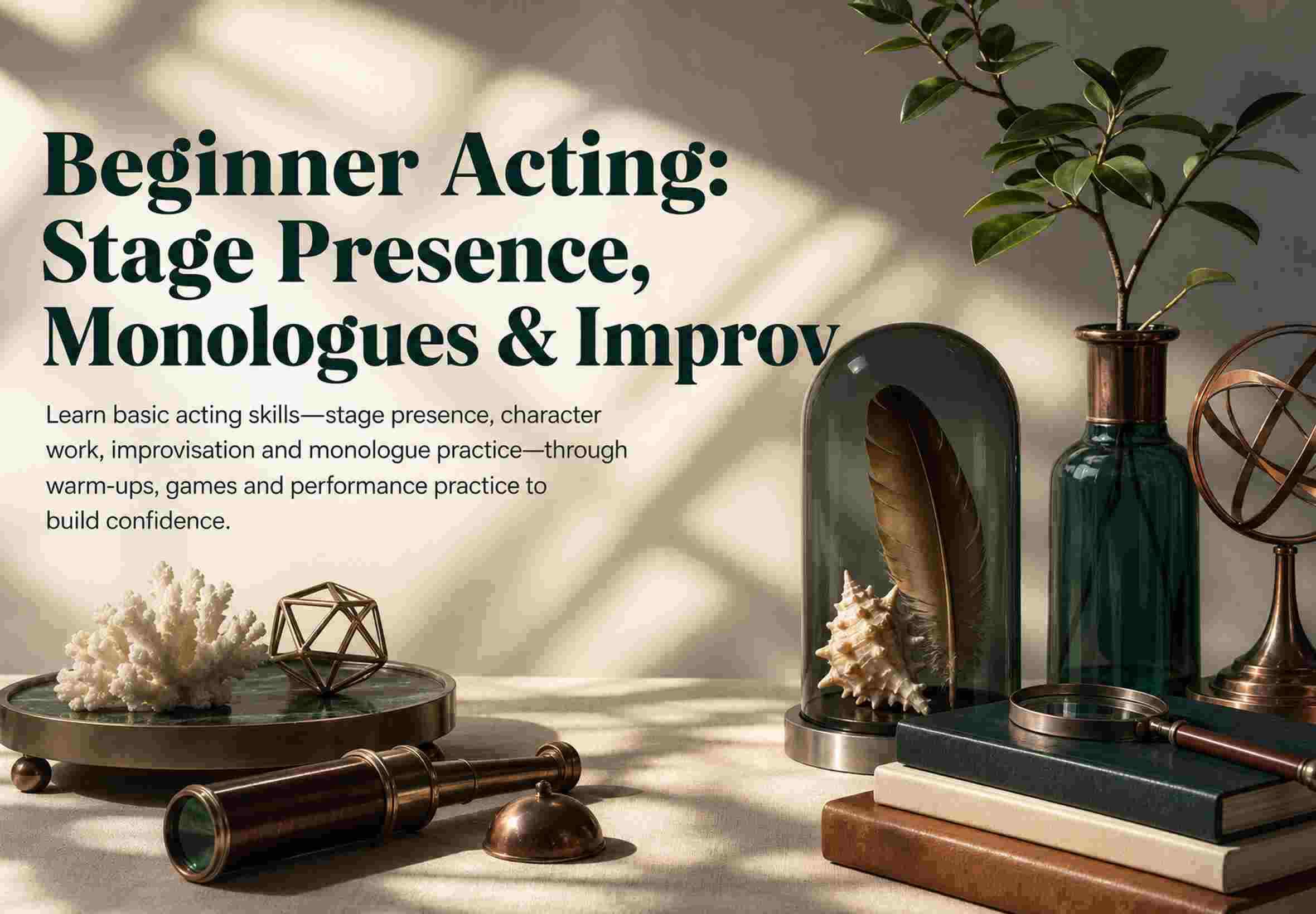 Beginner Acting: Stage Presence, Monologues & Improv