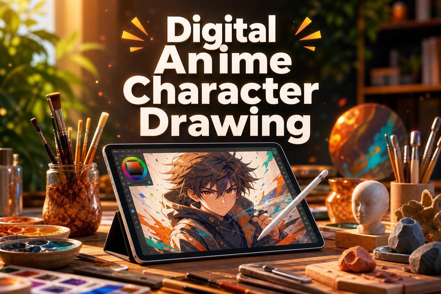 Digital Anime Character Drawing with Procreate