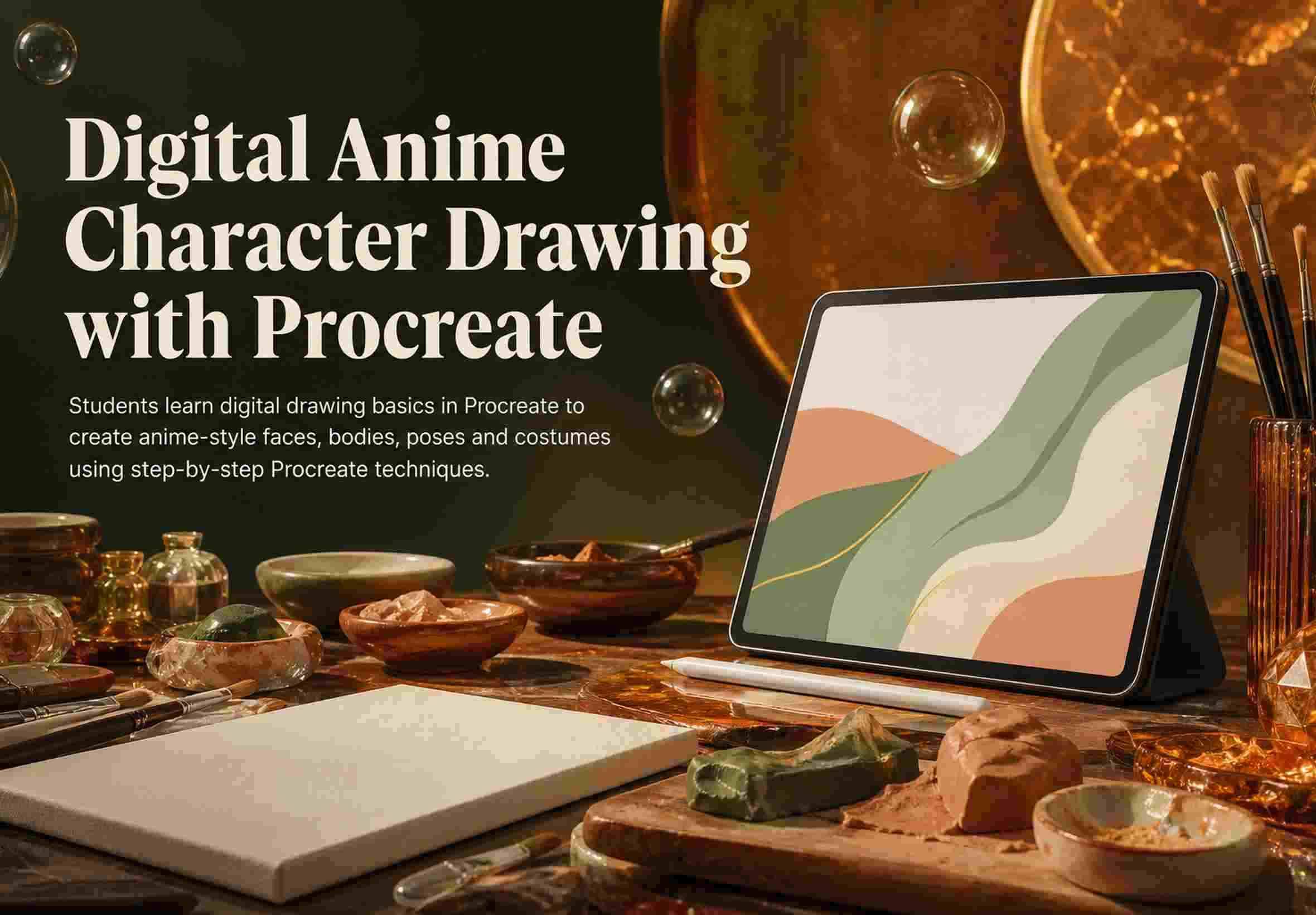 Digital Anime Character Drawing with Procreate