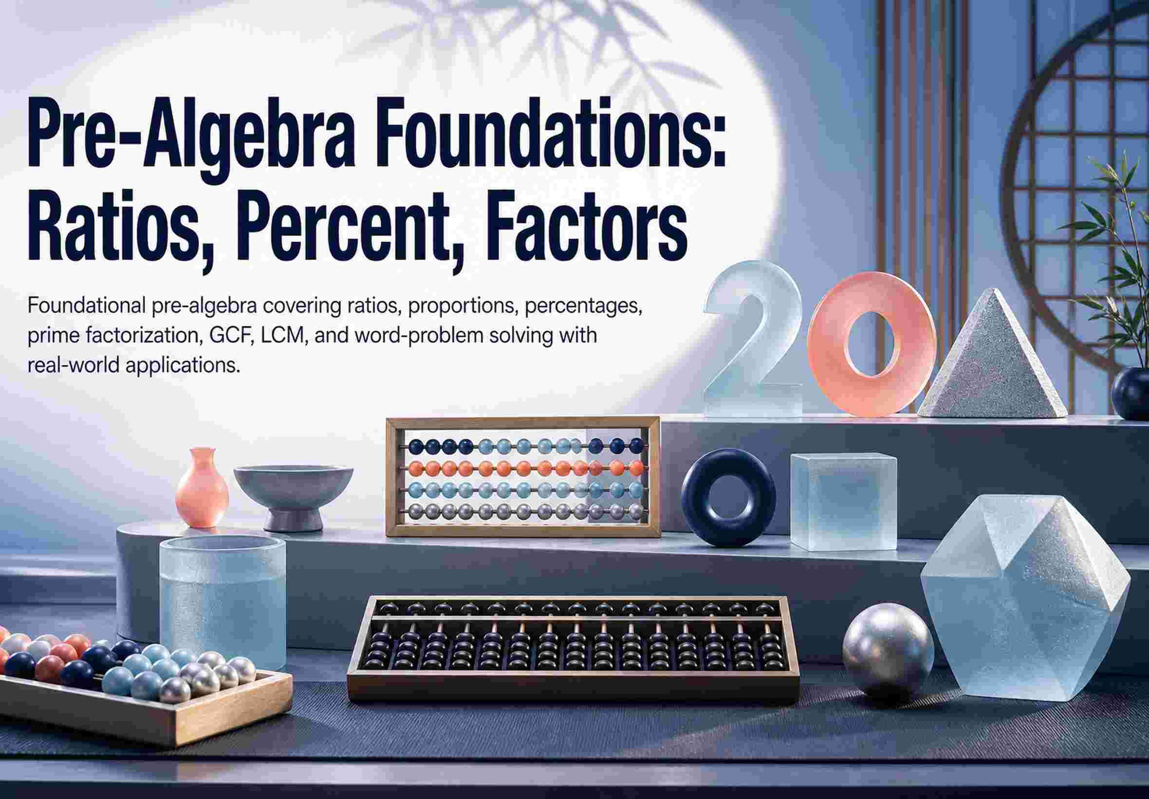 Pre‑Algebra Foundations: Ratios, Percent, Factors