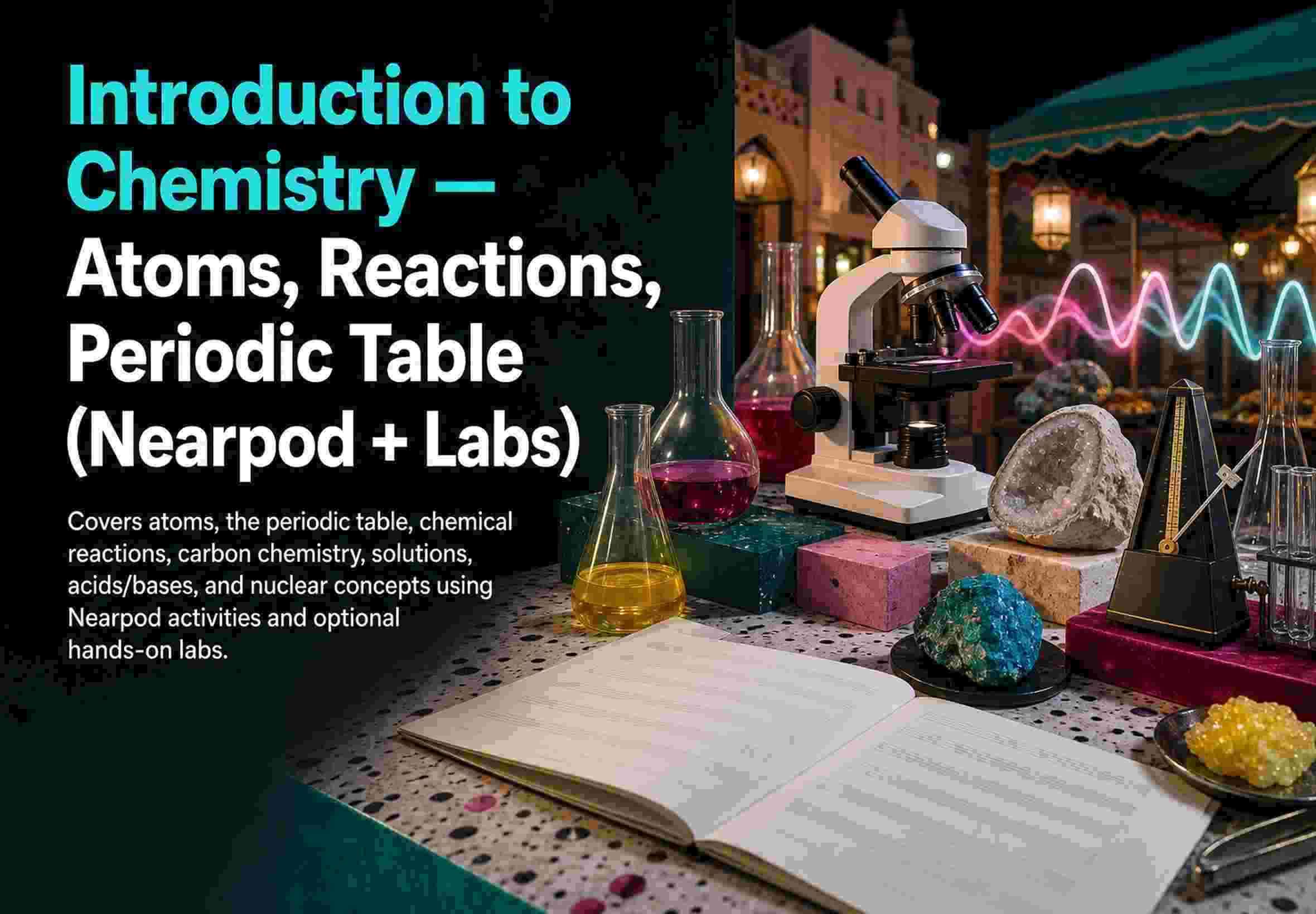 Introduction to Chemistry — Atoms, Reactions, Periodic Table (Nearpod + Labs)