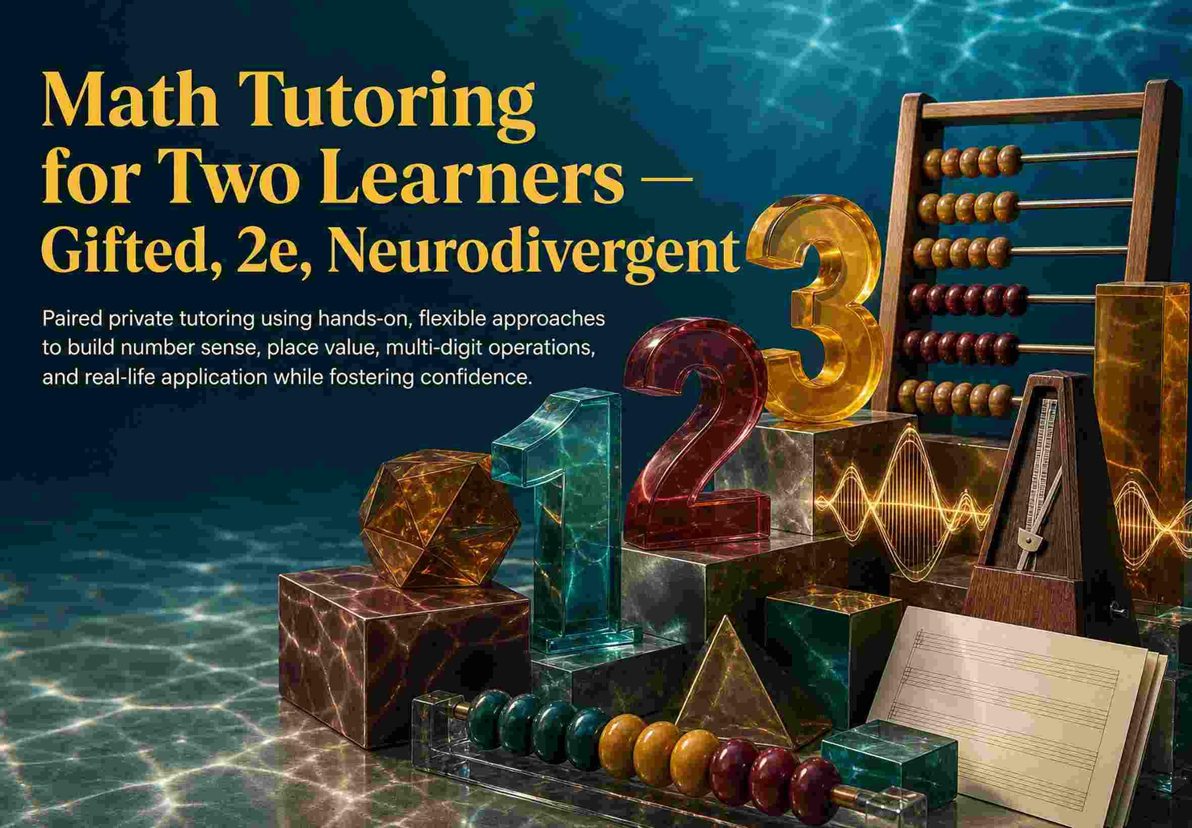 Math Tutoring for Two Learners — Gifted, 2e, Neurodivergent