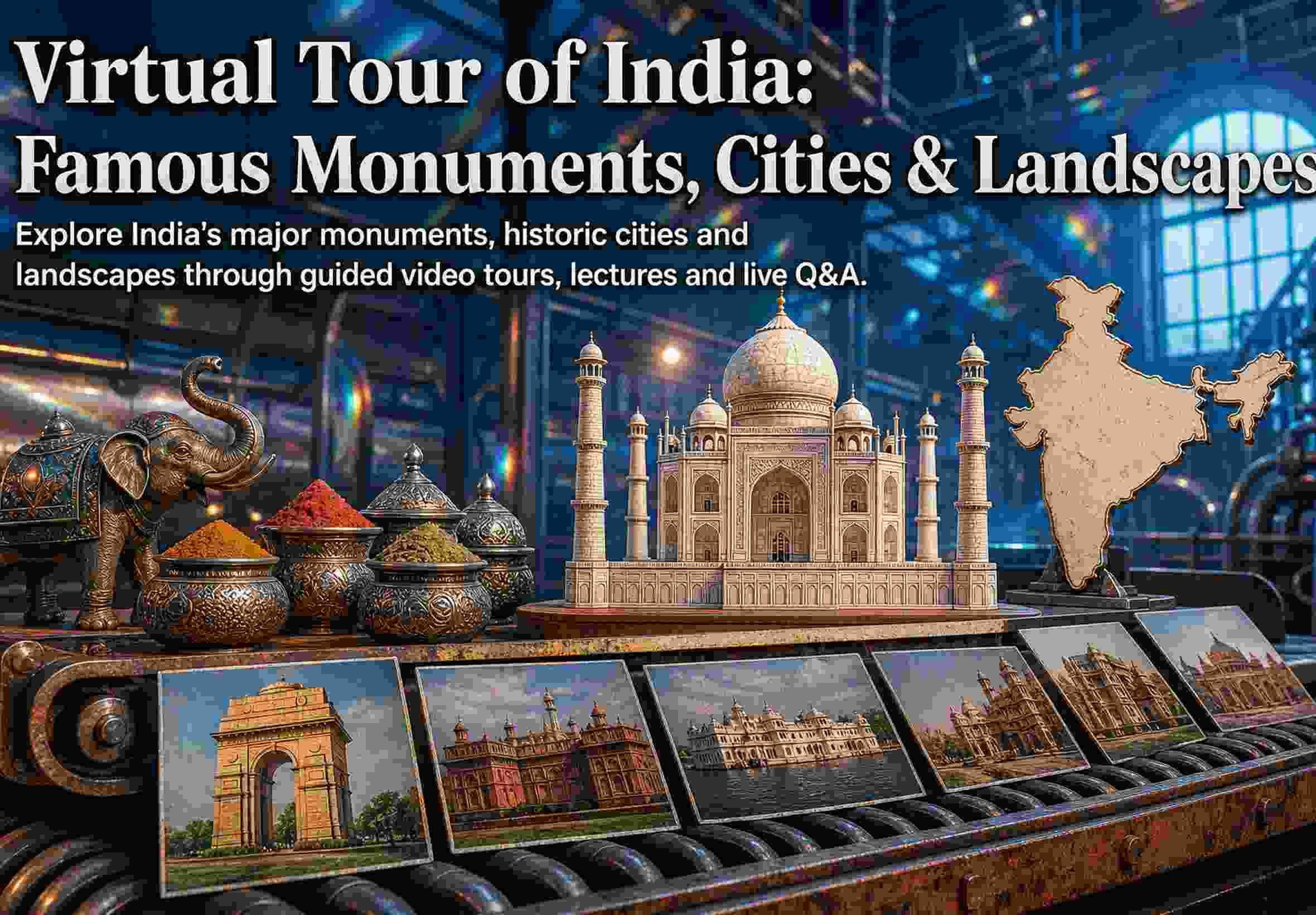 Virtual Tour of India: Famous Monuments, Cities & Landscapes