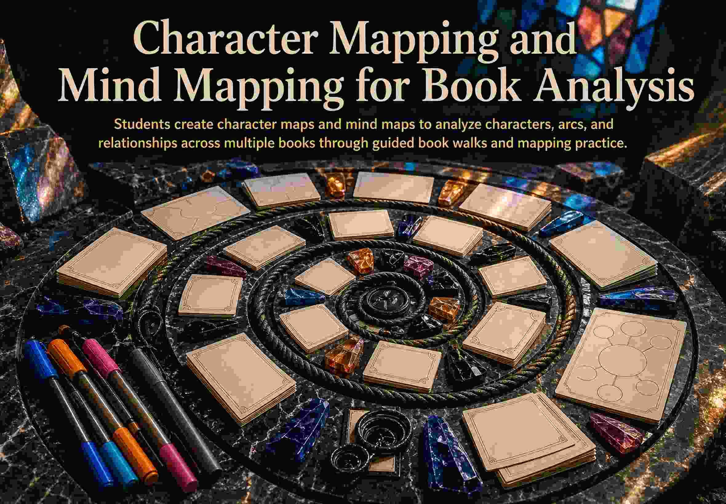 Character Mapping and Mind Mapping for Book Analysis
