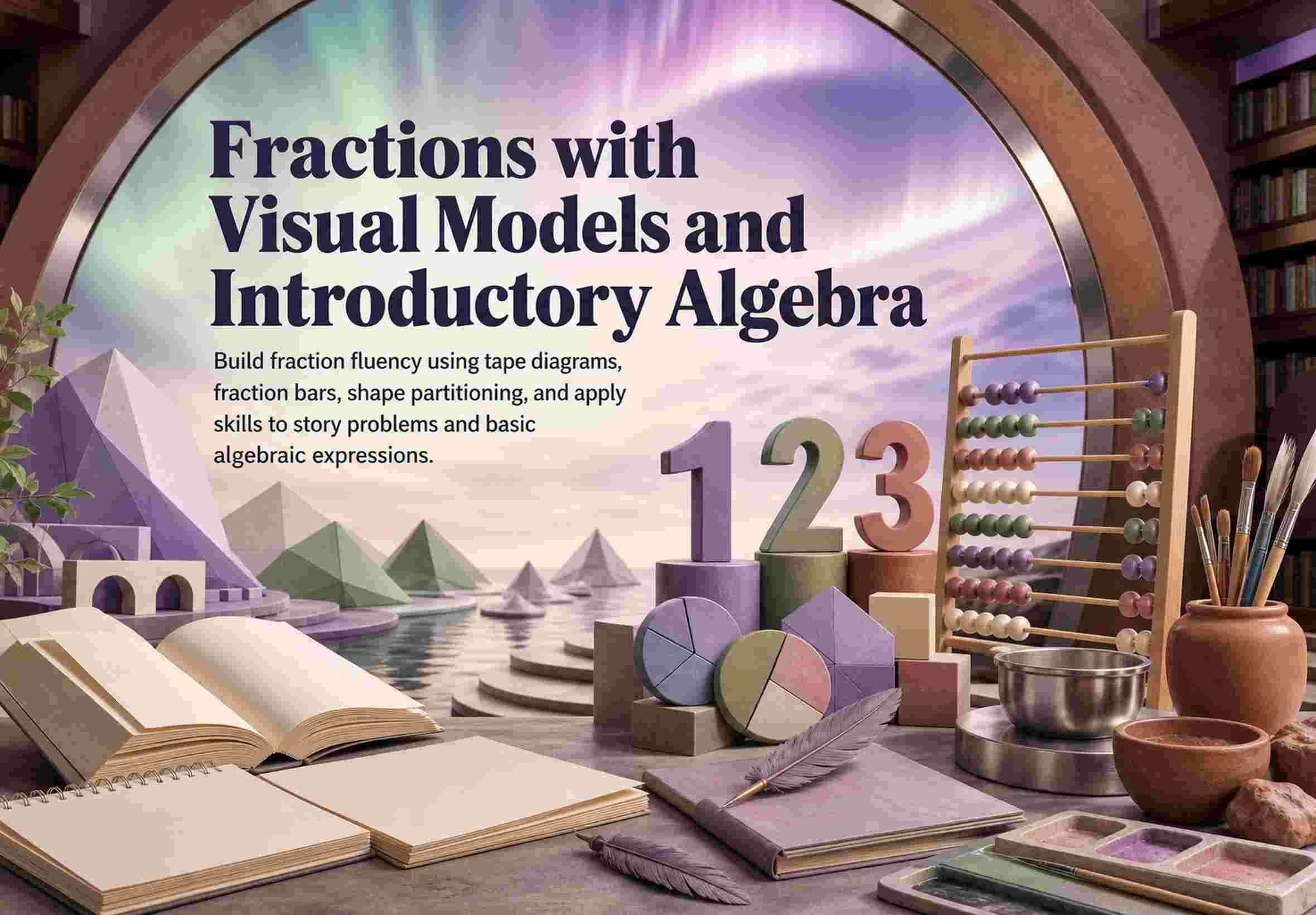 Fractions with Visual Models and Introductory Algebra