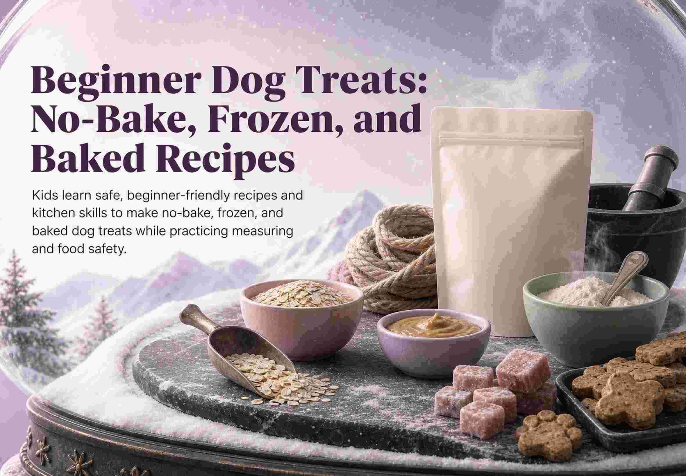 Beginner Dog Treats: No-Bake, Frozen, and Baked Recipes