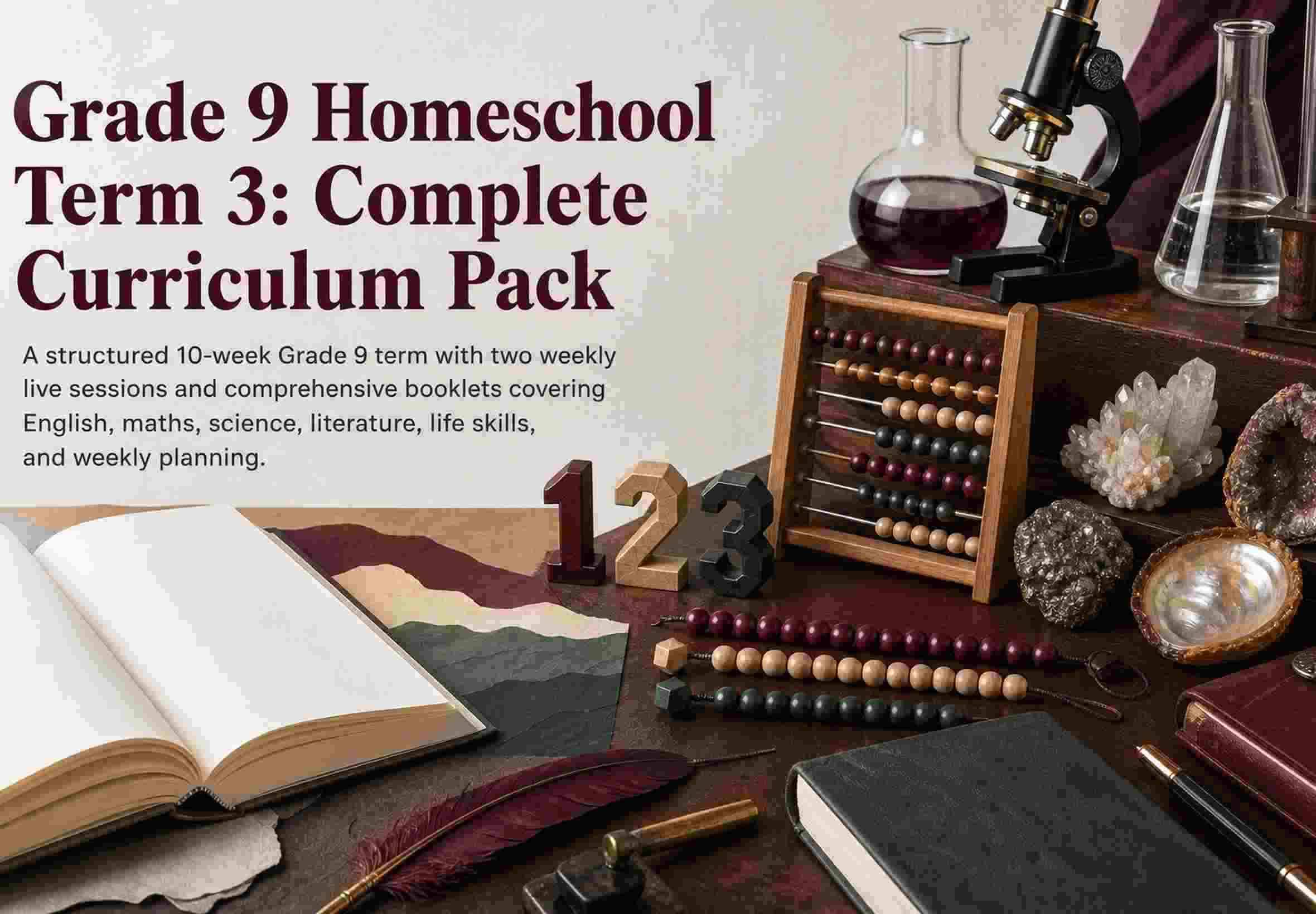 Grade 9 Homeschool Term 3: Complete Curriculum Pack