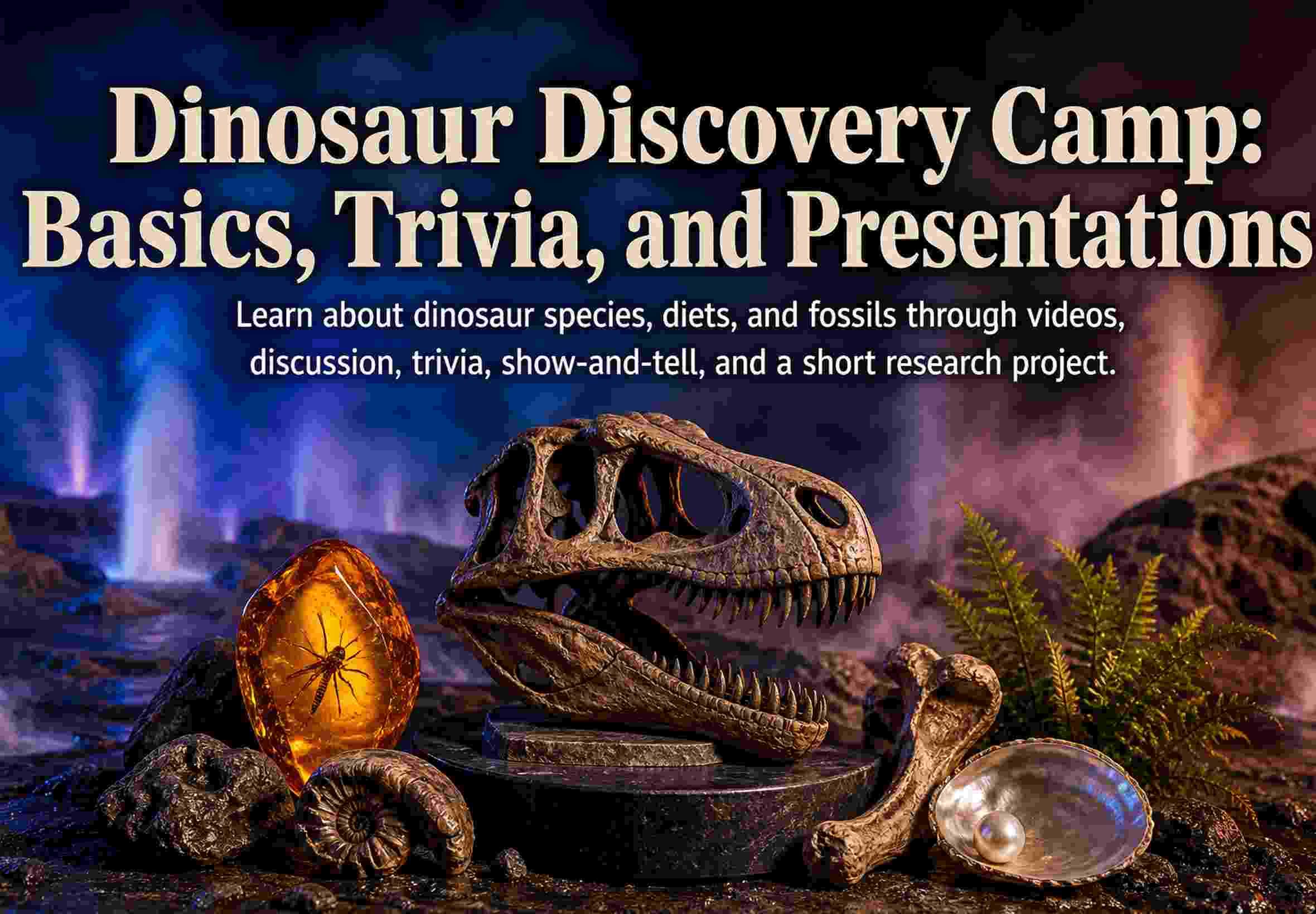 Dinosaur Discovery Camp: Basics, Trivia, and Presentations