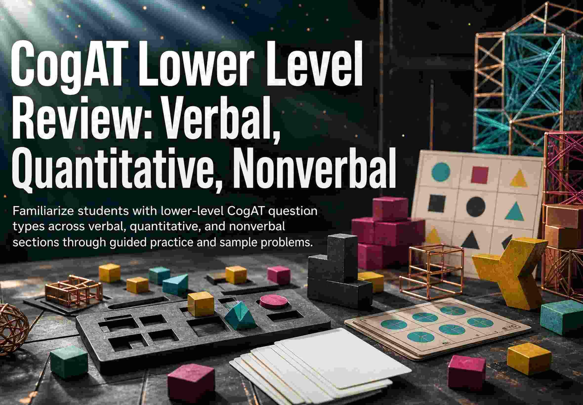CogAT Lower Level Review: Verbal, Quantitative, Nonverbal