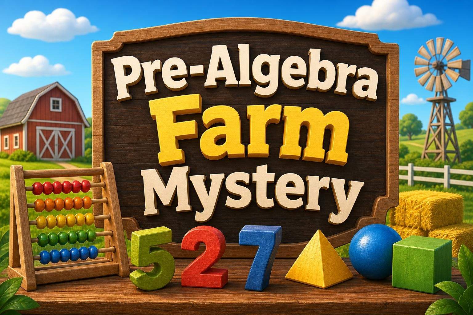 Pre‑Algebra via a Farm Mystery (Semester 1)