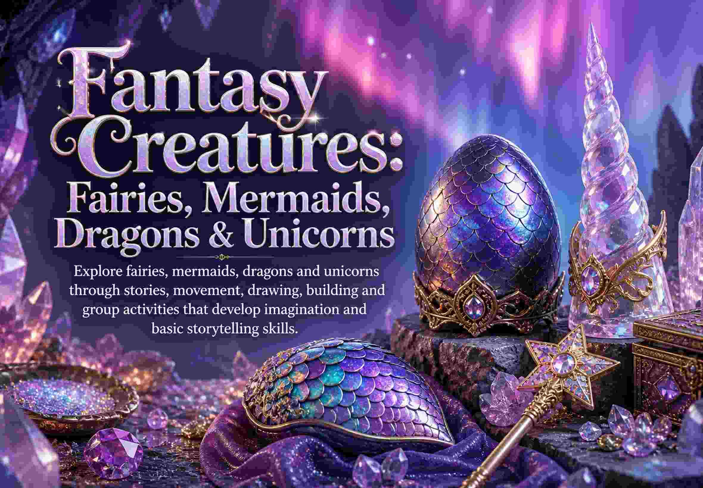 Fantasy Creatures: Fairies, Mermaids, Dragons & Unicorns