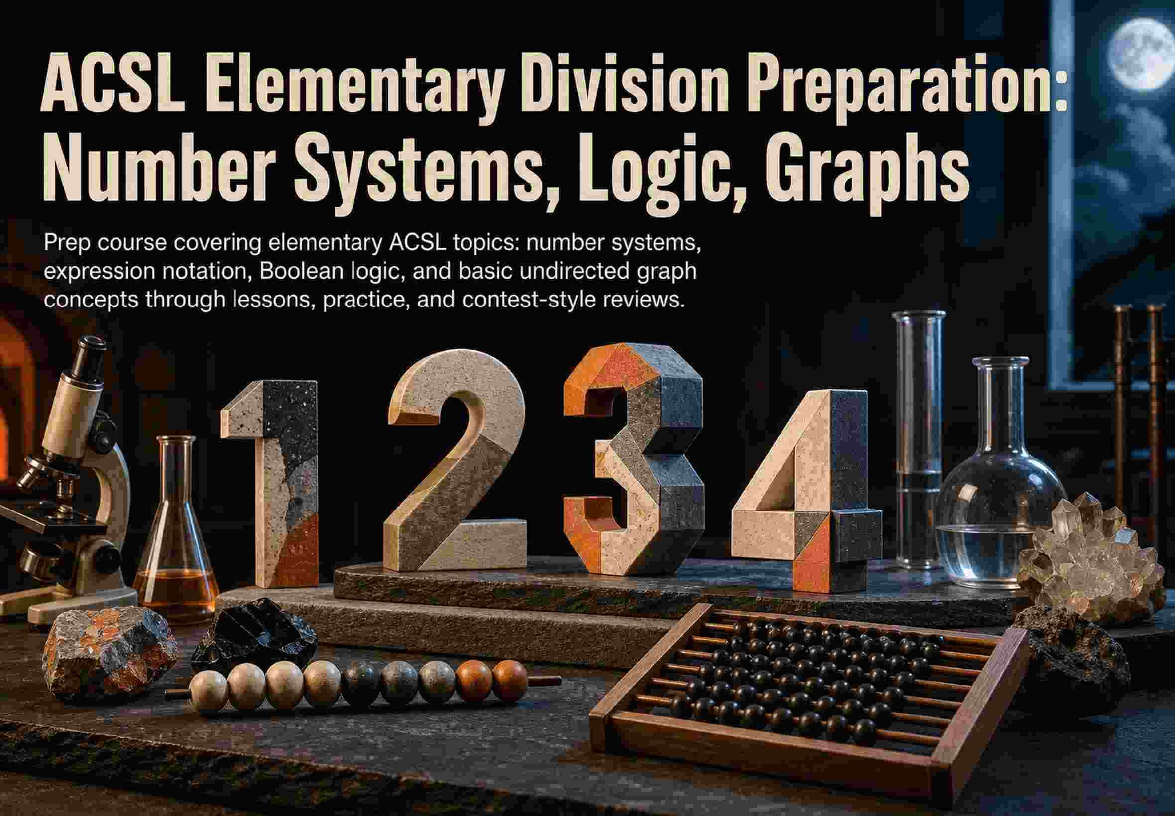 ACSL Elementary Division Preparation: Number Systems, Logic, Graphs