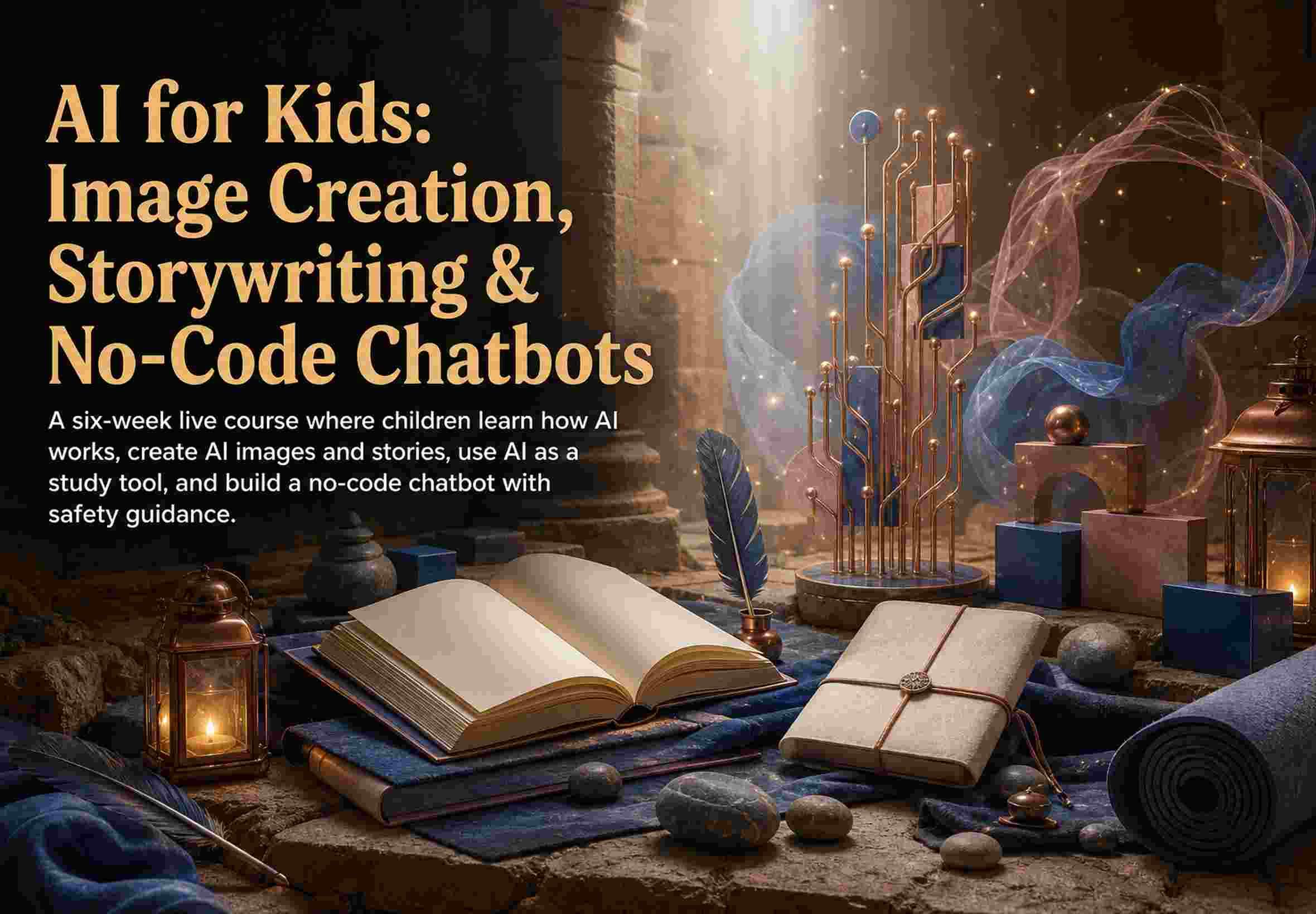 AI for Kids: Image Creation, Storywriting & No-Code Chatbots