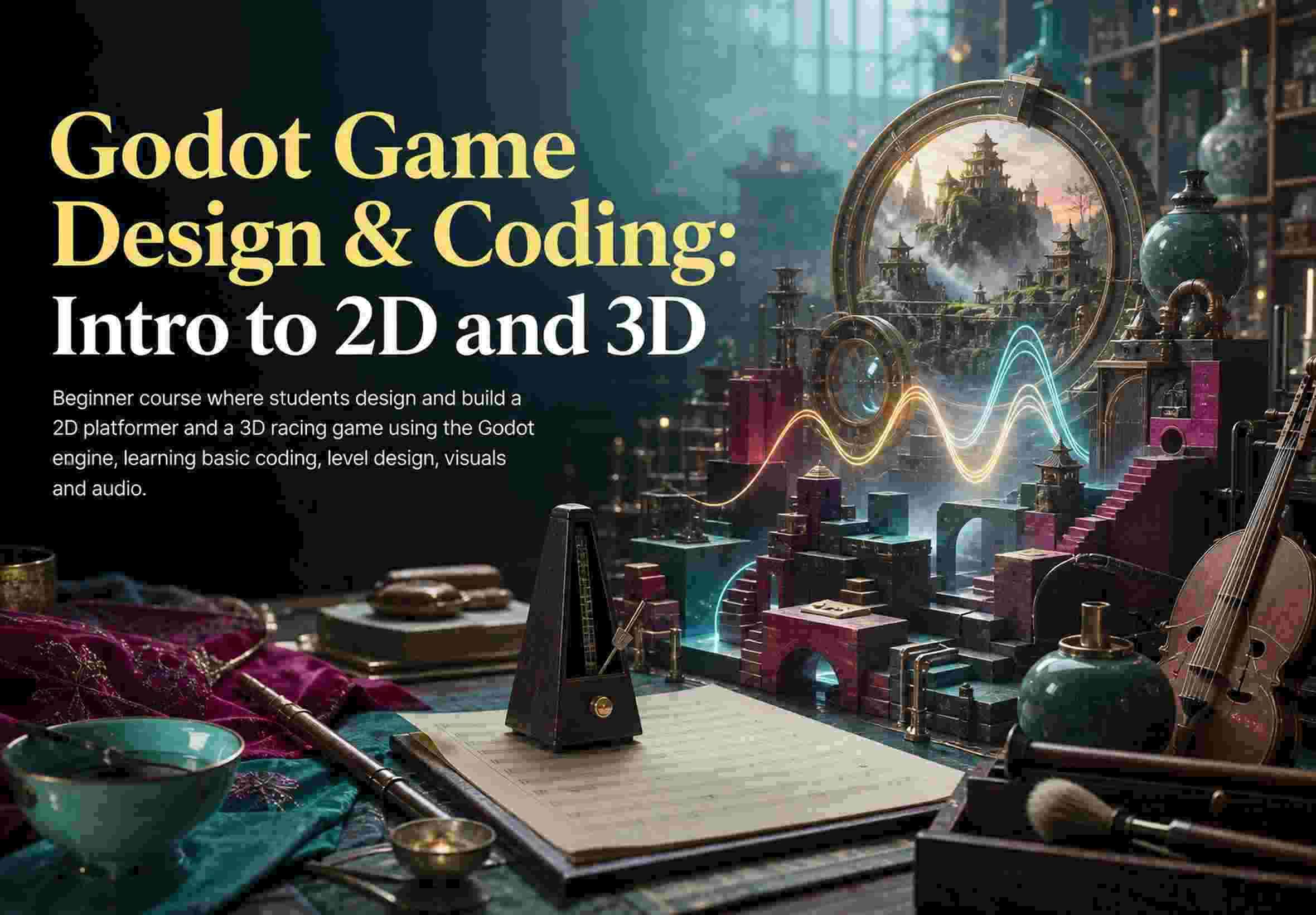 Godot Game Design & Coding: Intro to 2D and 3D