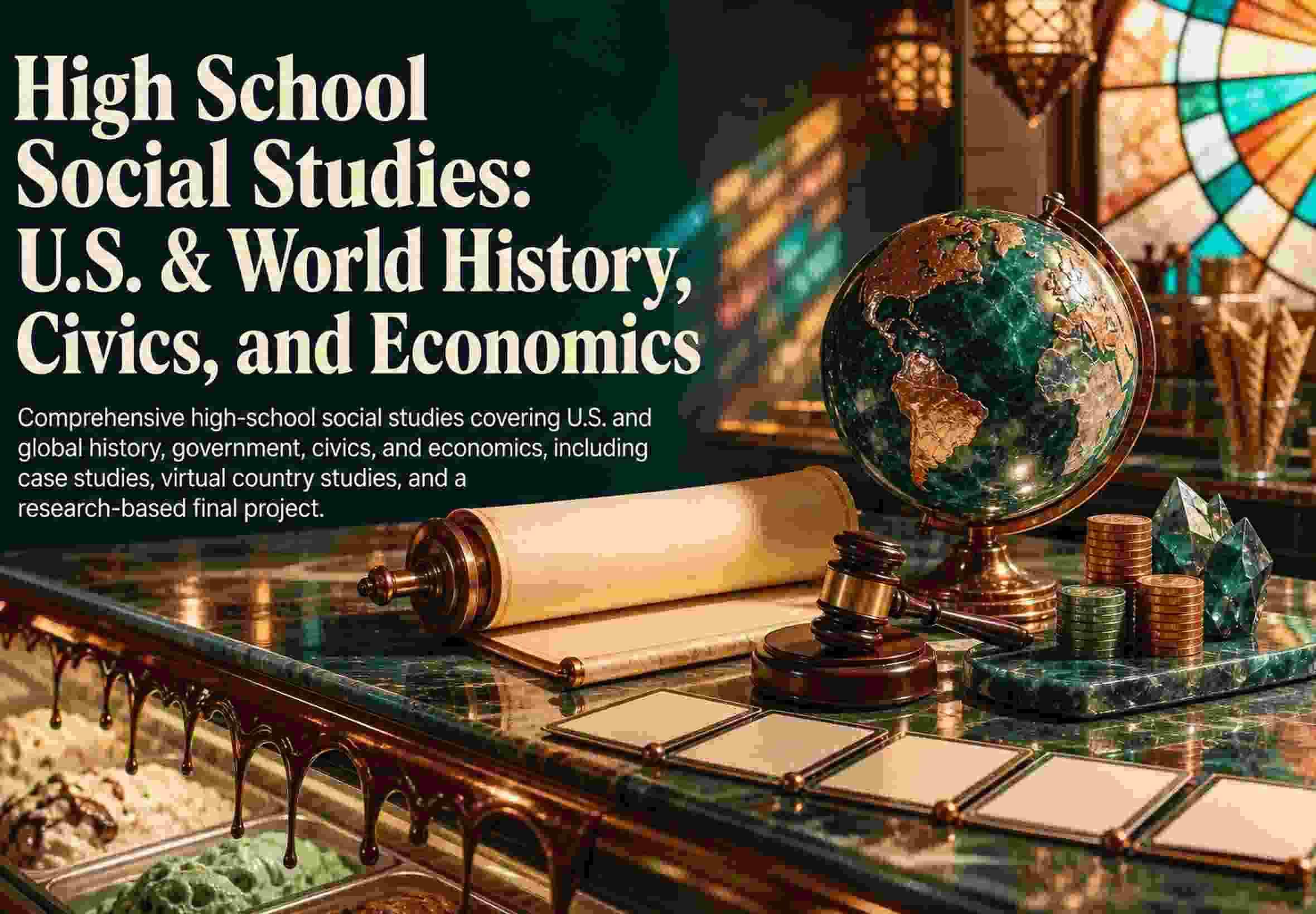 High School Social Studies: U.S. & World History, Civics, and Economics