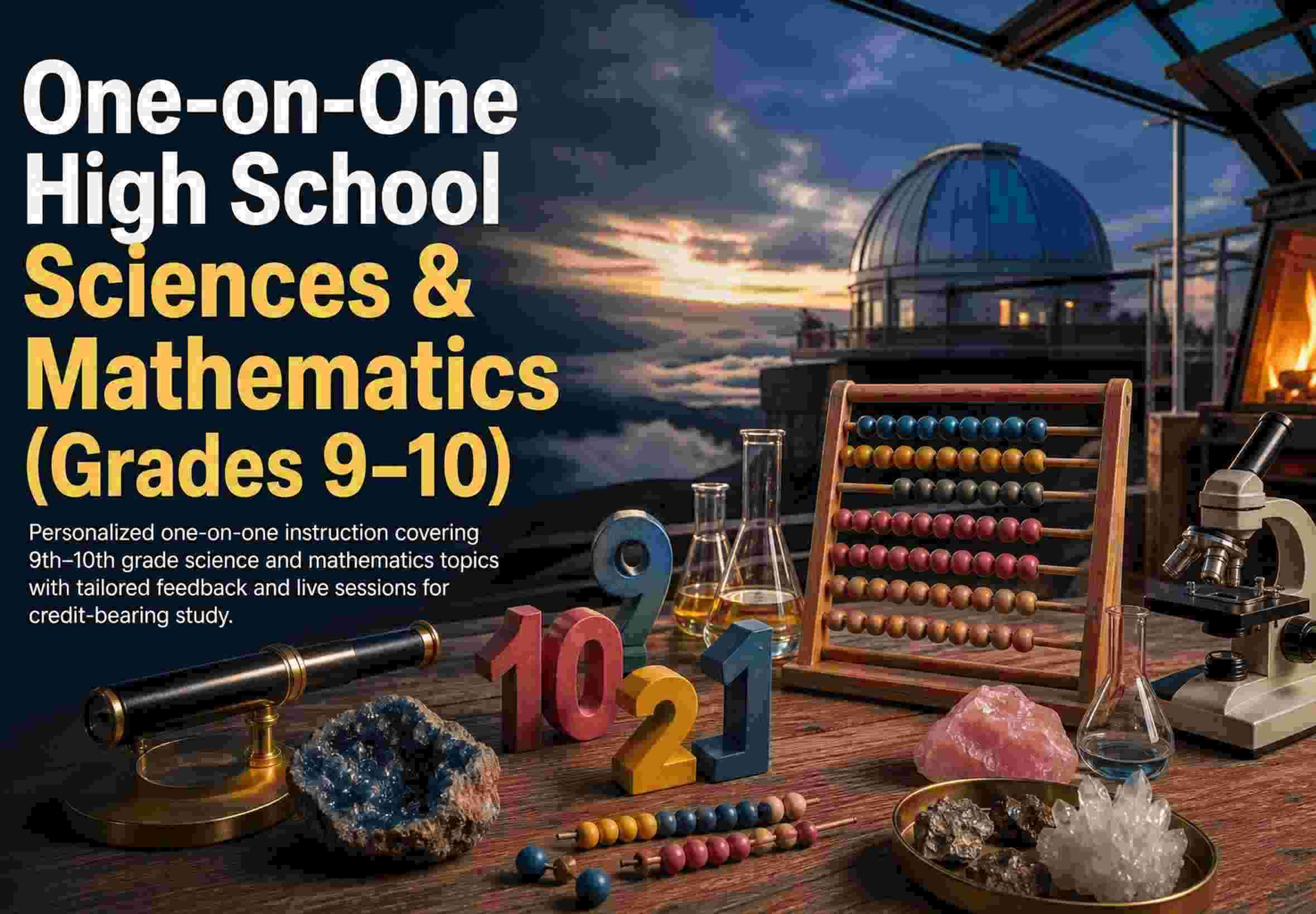 One-on-One High School Sciences & Mathematics (Grades 9–10)
