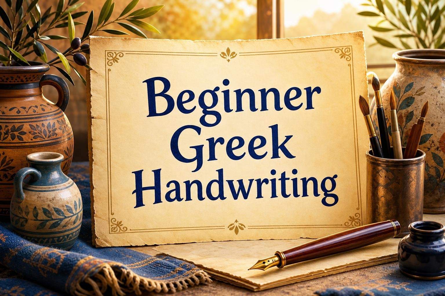 Beginner Greek Handwriting: Learn the Greek Alphabet