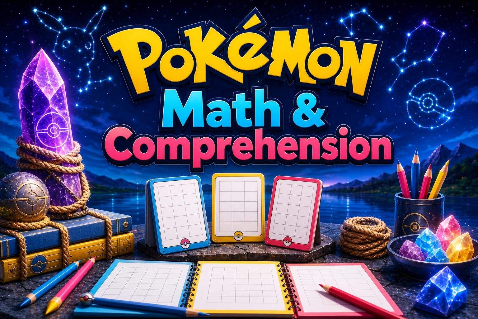 Pokémon Math & Comprehension Camp: Decimals, Fractions, Probability