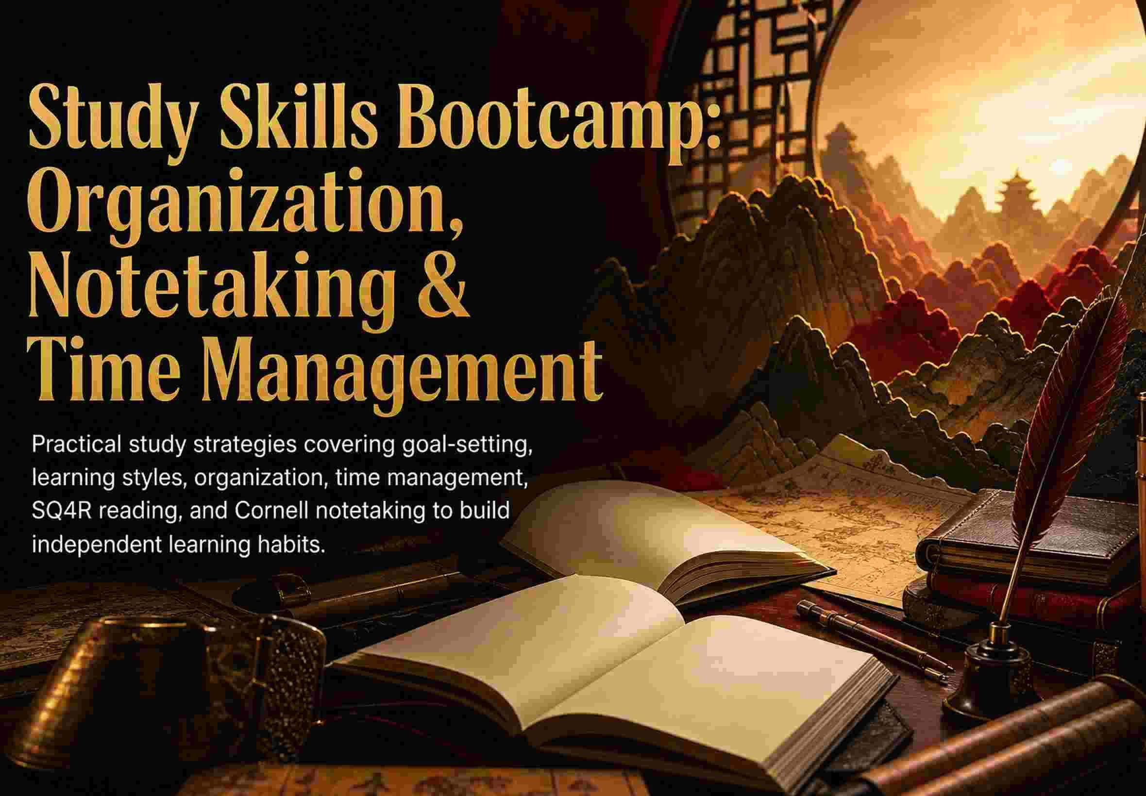 Study Skills Bootcamp: Organization, Notetaking & Time Management