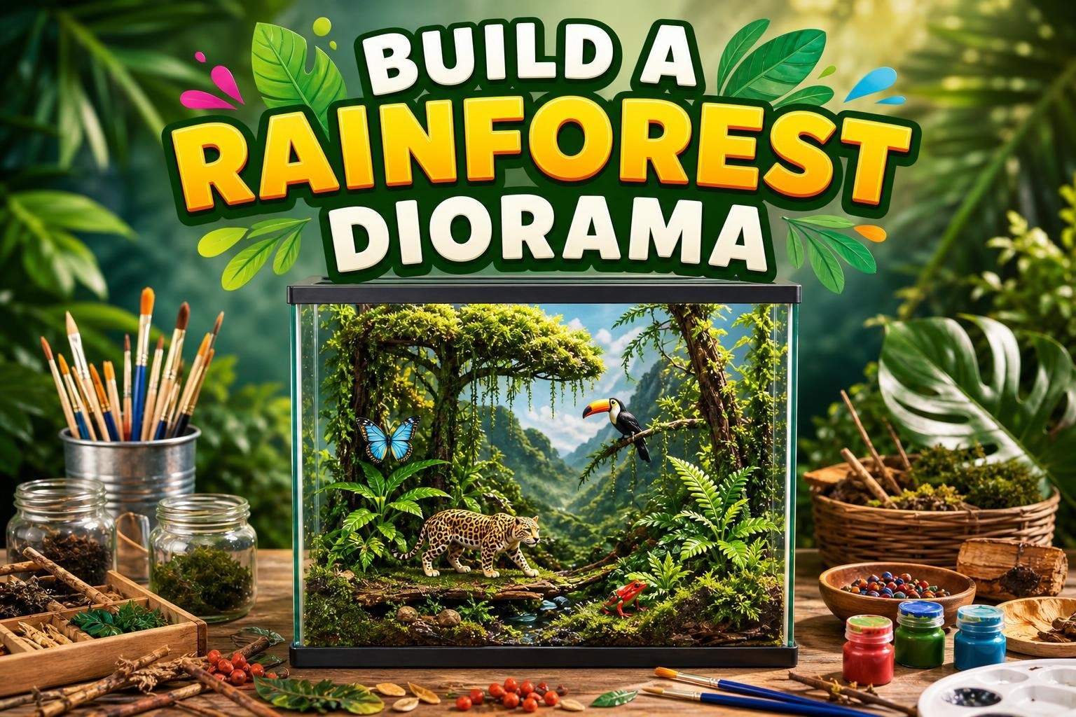 Build a Rainforest Diorama: STEAM Exploration