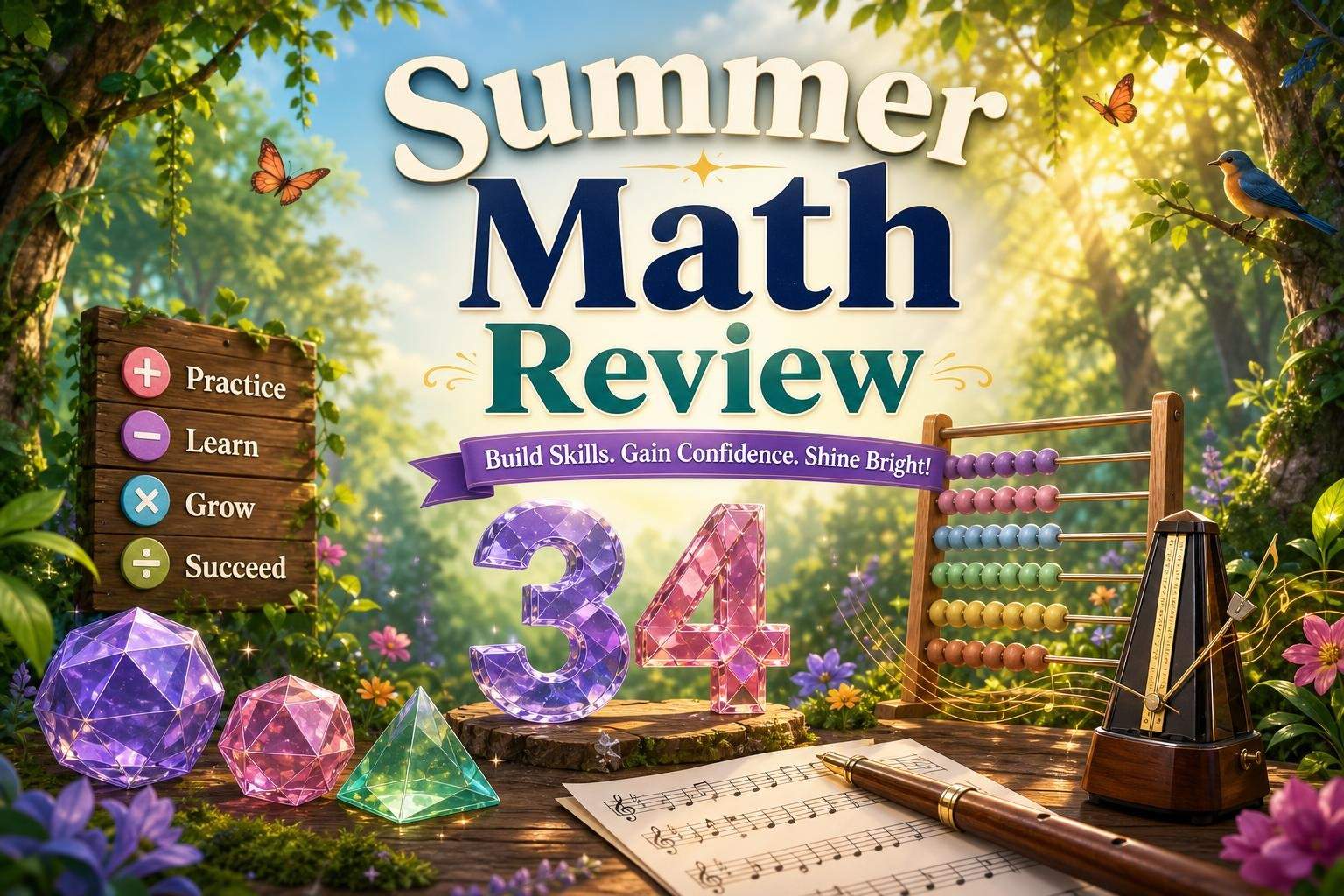Summer Math Review: Core Skills for Grades 3–4