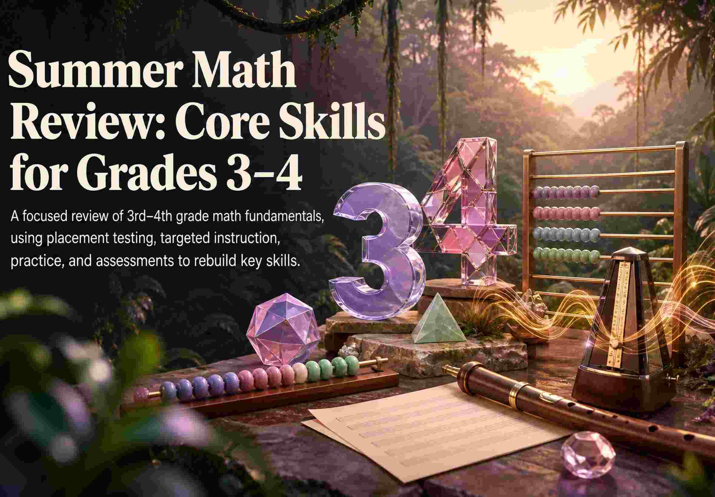 Summer Math Review: Core Skills for Grades 3–4