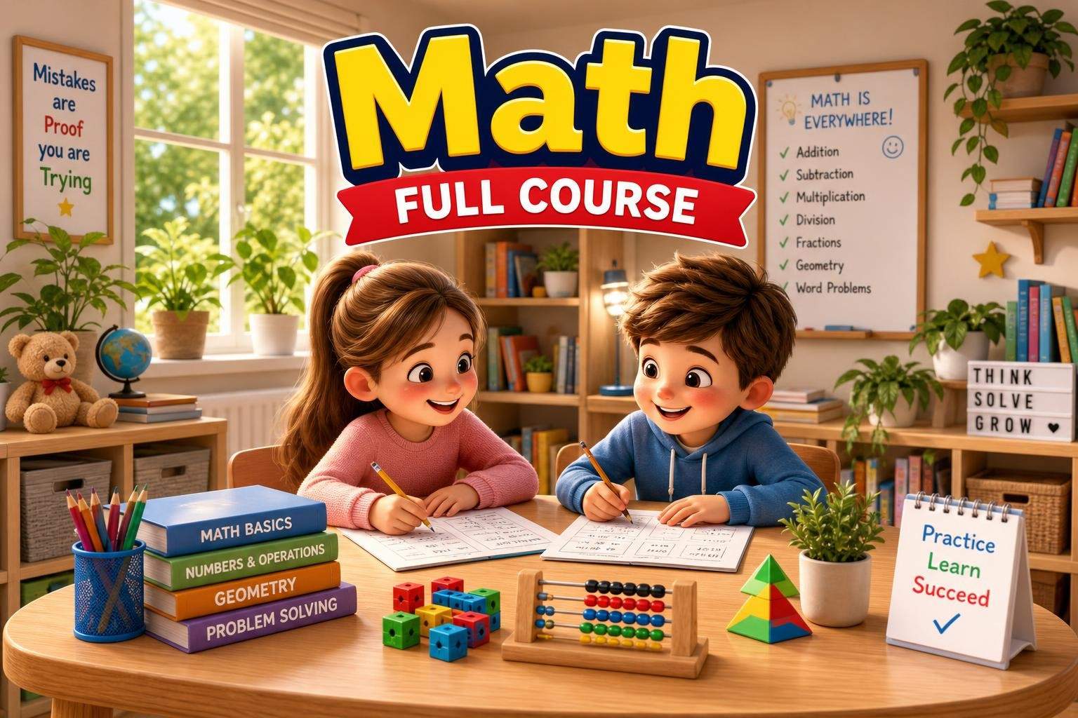 Grade 4 Math: Multiplication, Fractions, Measurement and Geometry