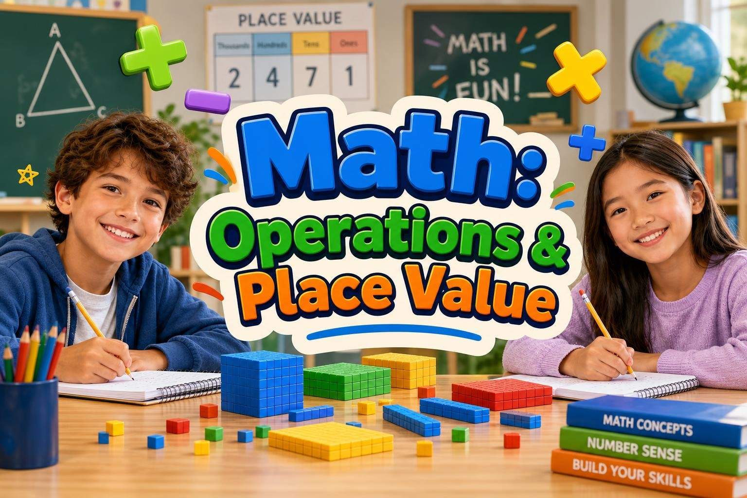 Grade 4 Math: Place Value, Addition & Multiplication