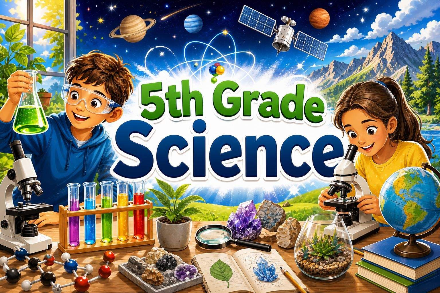 Grade 5 Science: Complete Curriculum in Matter, Ecosystems, Earth and Space