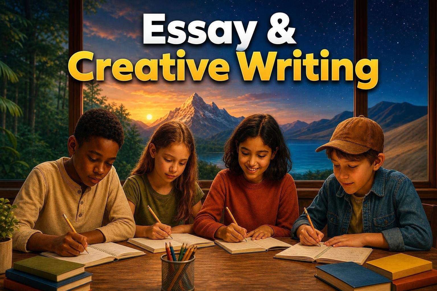 Grade 4-5 Writing Full Curriculum: Research, Essays & Stories