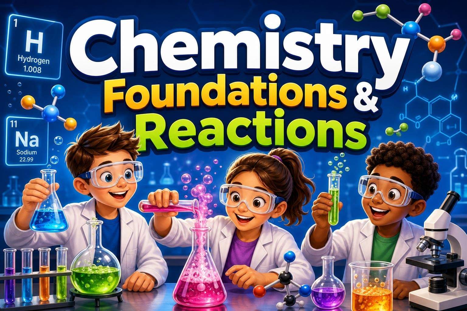 Chemistry Foundations and Reactions: Grades 6-8