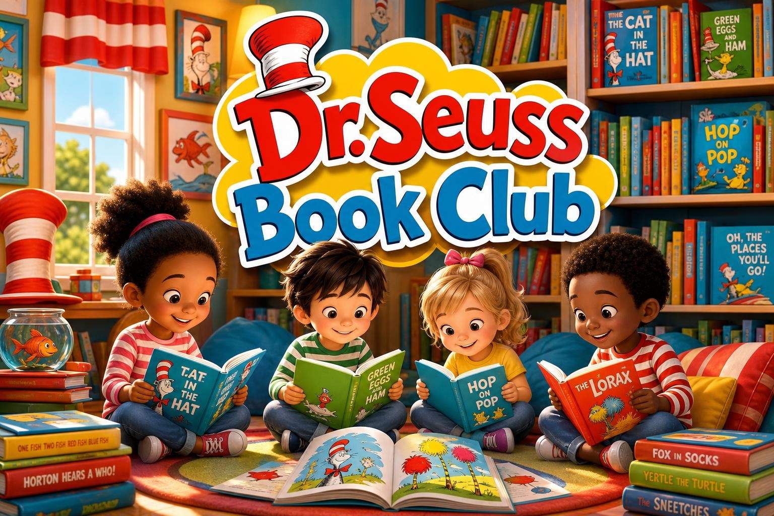 Dr. Seuss Reading Club: Phonics, Rhymes and Spelling