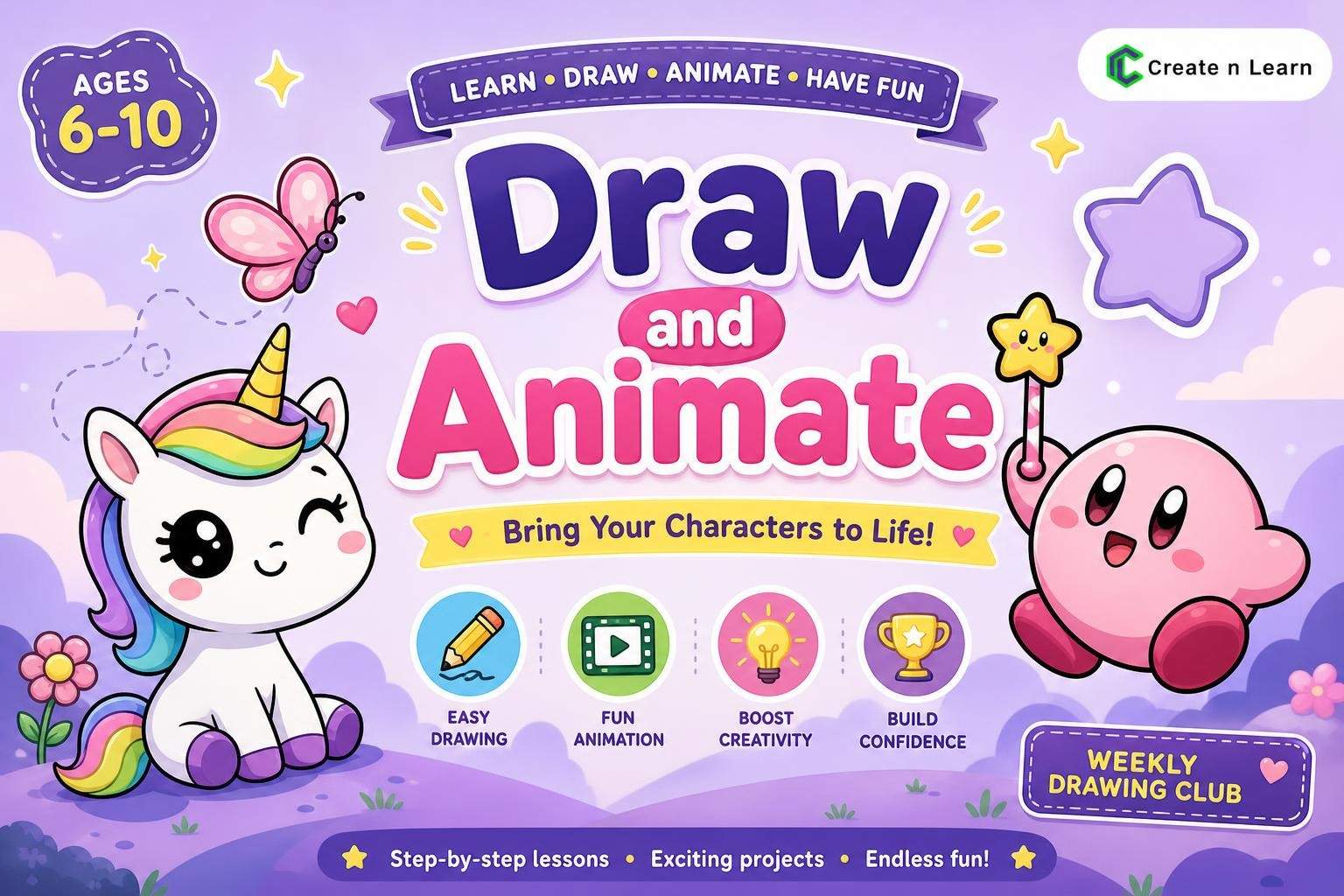 Digital Cartooning and Animation Club Ages 6-10