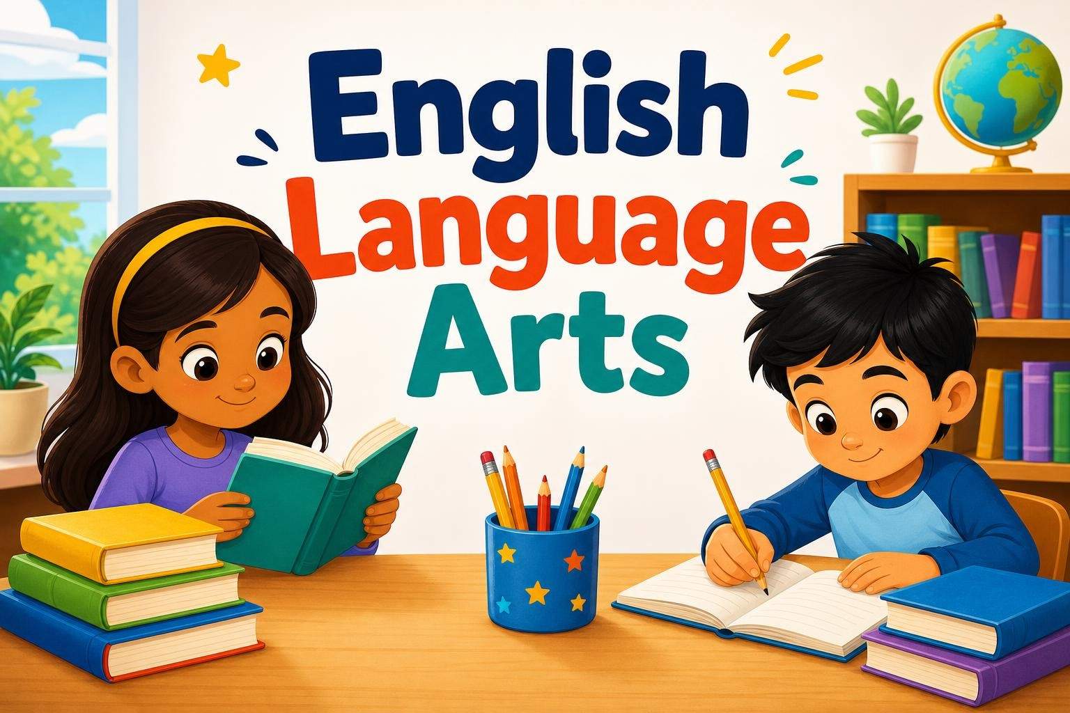 English for Grades 3-4: Reading, Grammar and Essay Writing