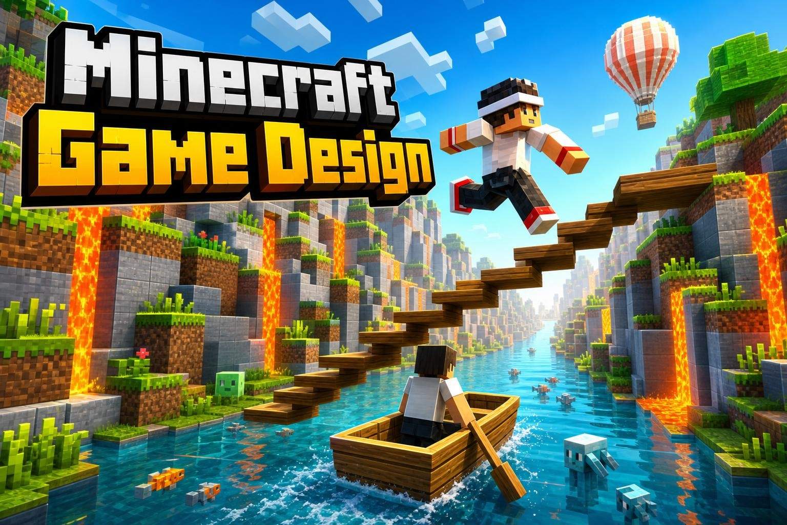 Minecraft Game Design: Parkour, Boat Races, Survival & Escape Rooms