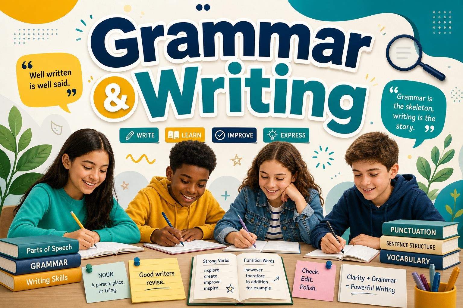 Grade 5 ELA: Full Grammar, Writing, and Research Curriculum