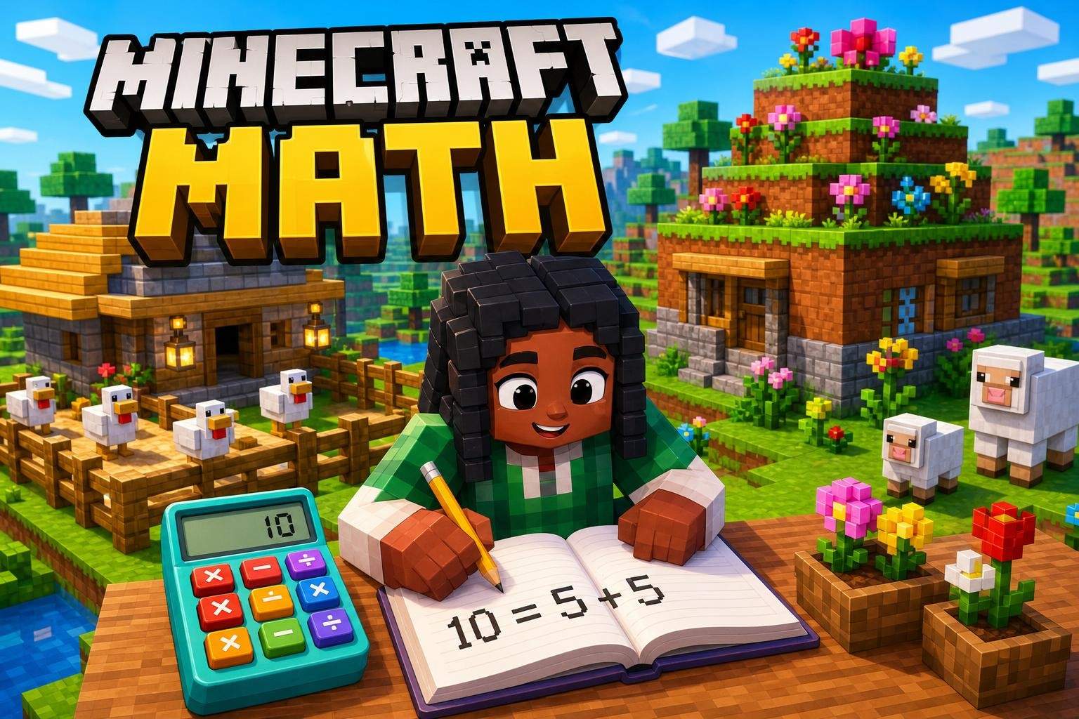 Minecraft Math Grades 1-4: Addition, Patterns & Measurement