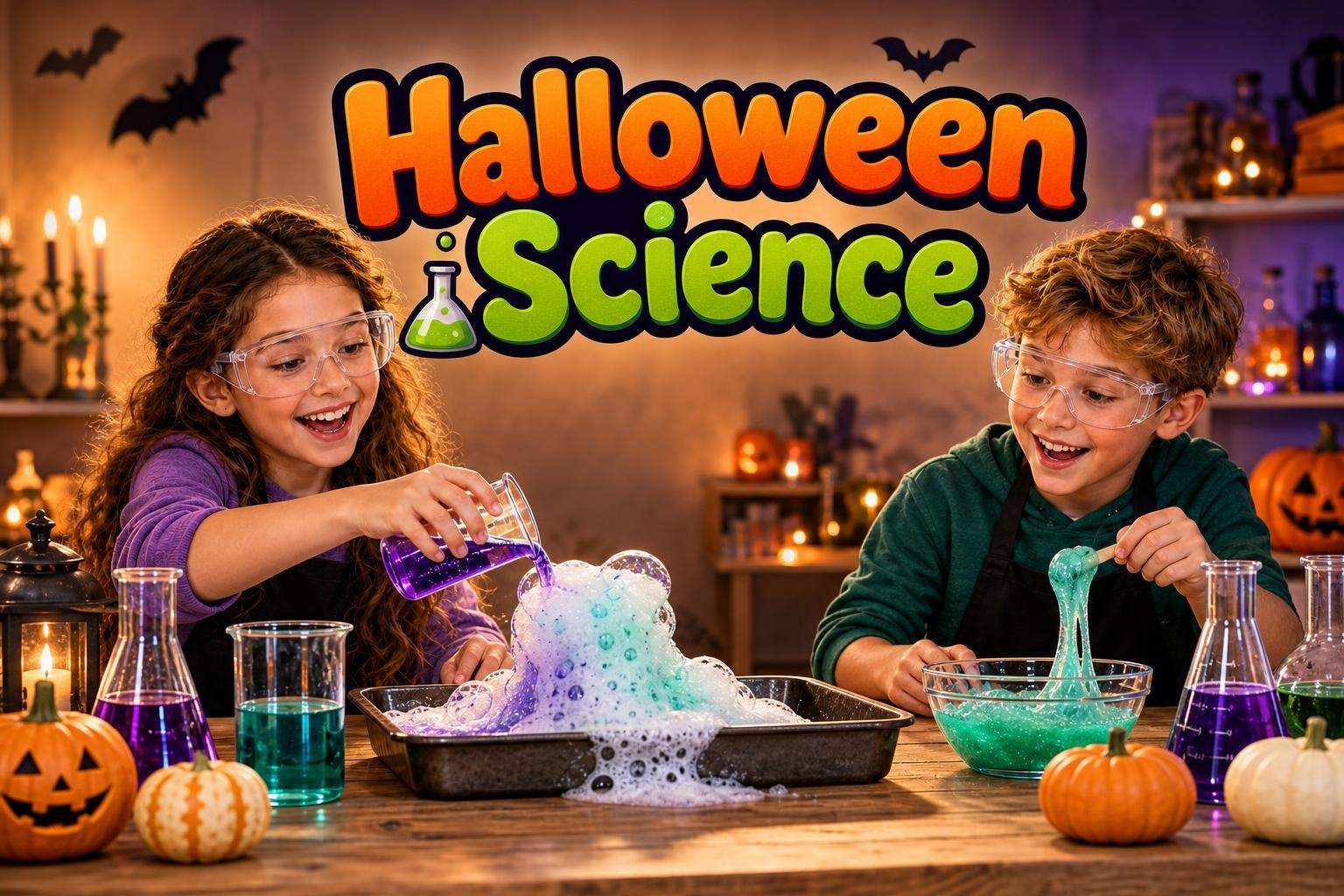 Halloween Chemistry: Safe Experiments for Ages 8-10