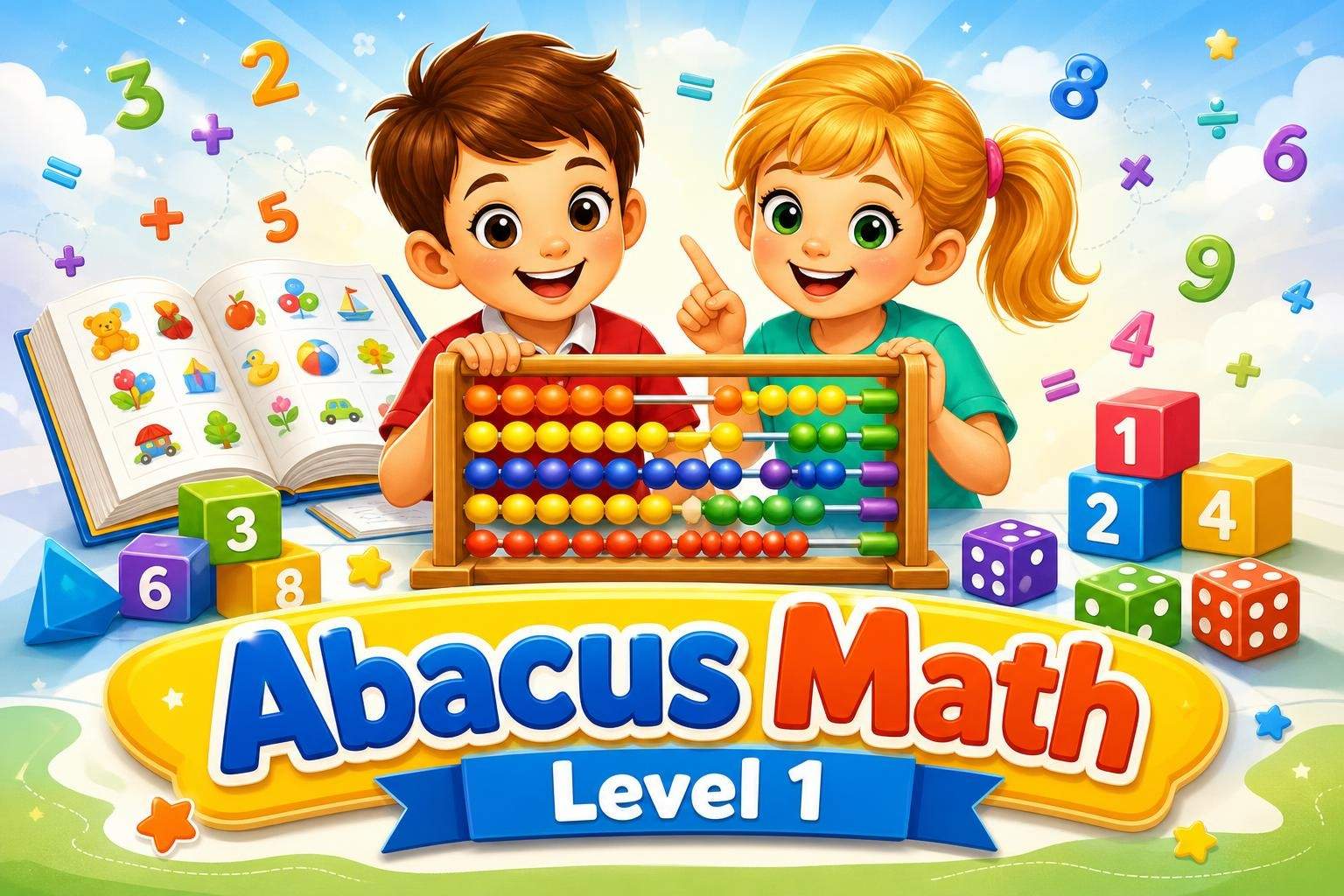 Abacus Math Level 1: Number Sense and Addition (Ages 6-9)