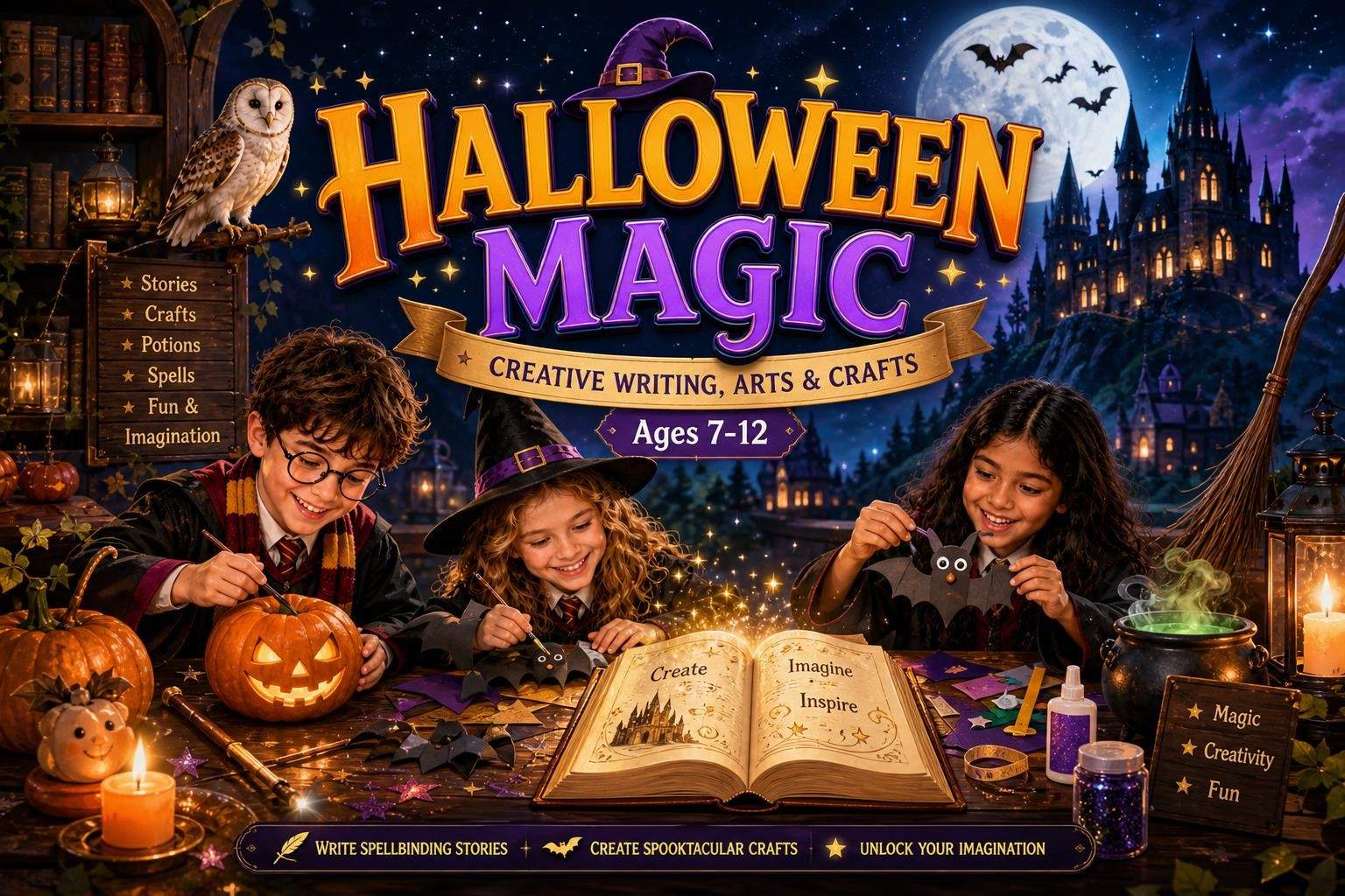 Harry Potter Halloween: Creative Writing and Crafts (Ages 7-12)