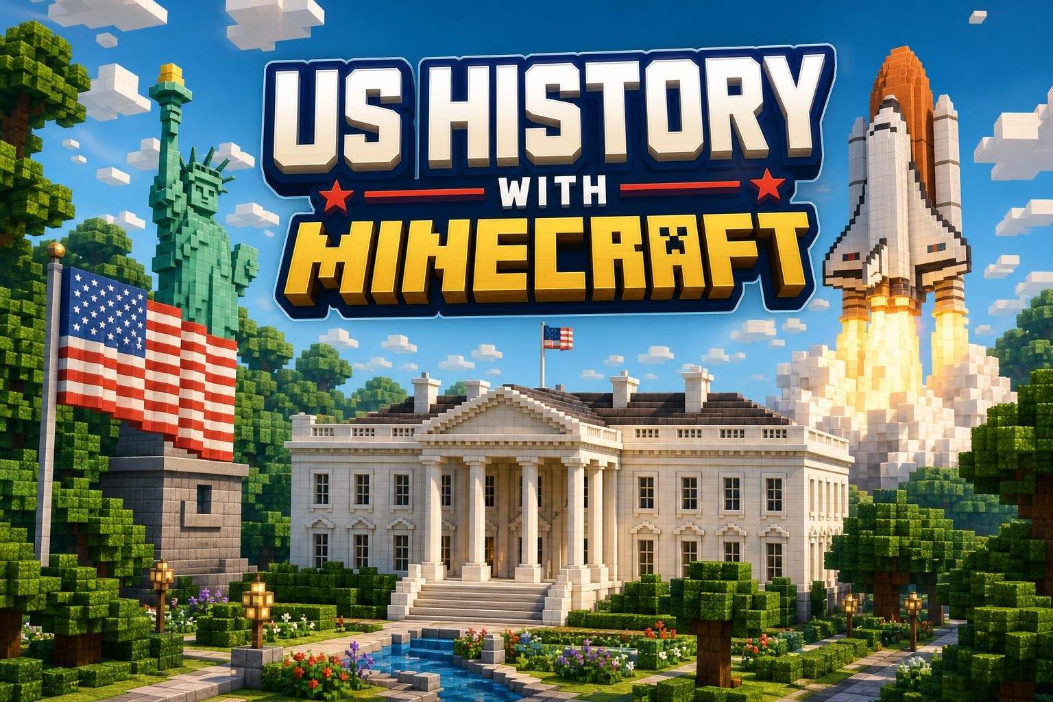 Minecraft U.S. History: Build Monuments, Rockets and Landmarks