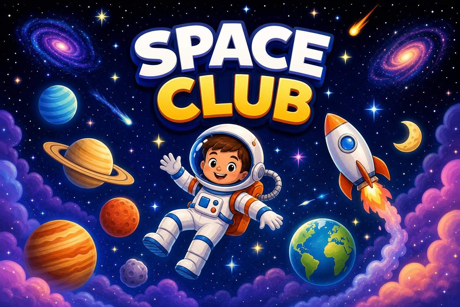 Astronomy Club (Ages 5-7): Explore Planets, the Moon, and Stars