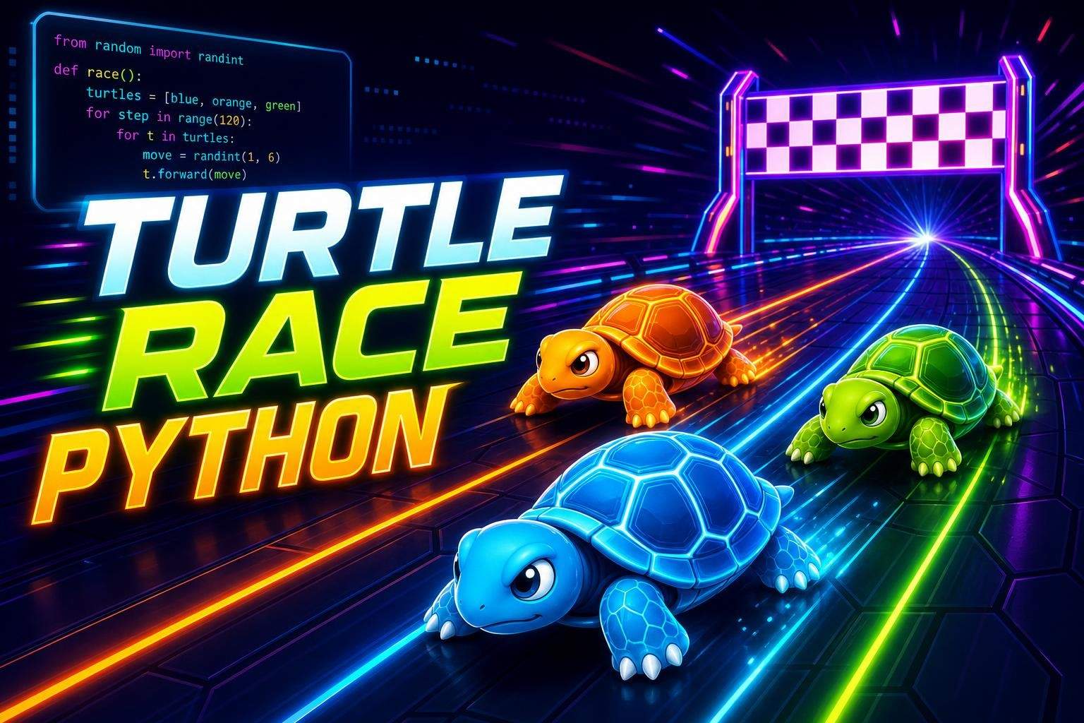 Python Turtle: Build a Turtle Racing Game