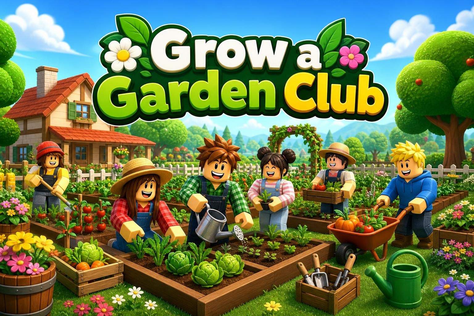 Roblox Grow a Garden Club: Weekly Play and Build for Grades 2-5