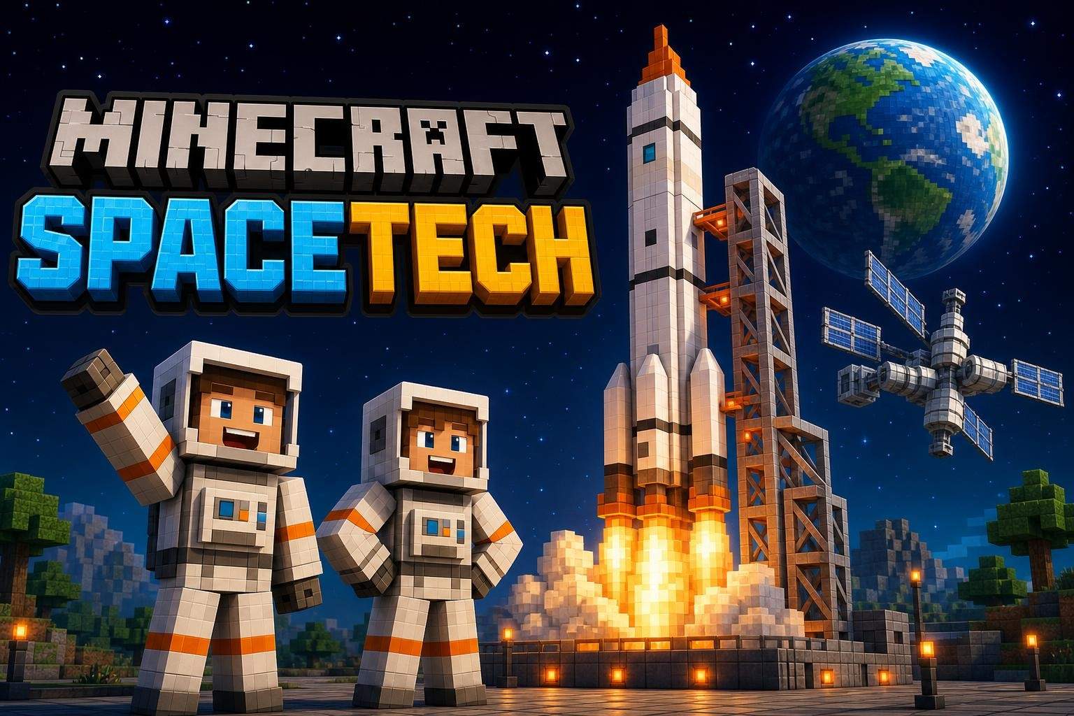 Grade 2-5 Minecraft Space Exploration: Rockets, Telescopes and Lunar Bases