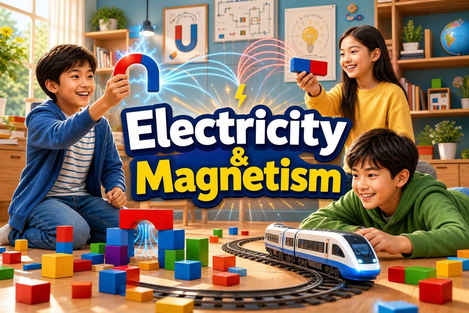 Electricity and Magnetism for Ages 8-12: Build Circuits and Electromagnets