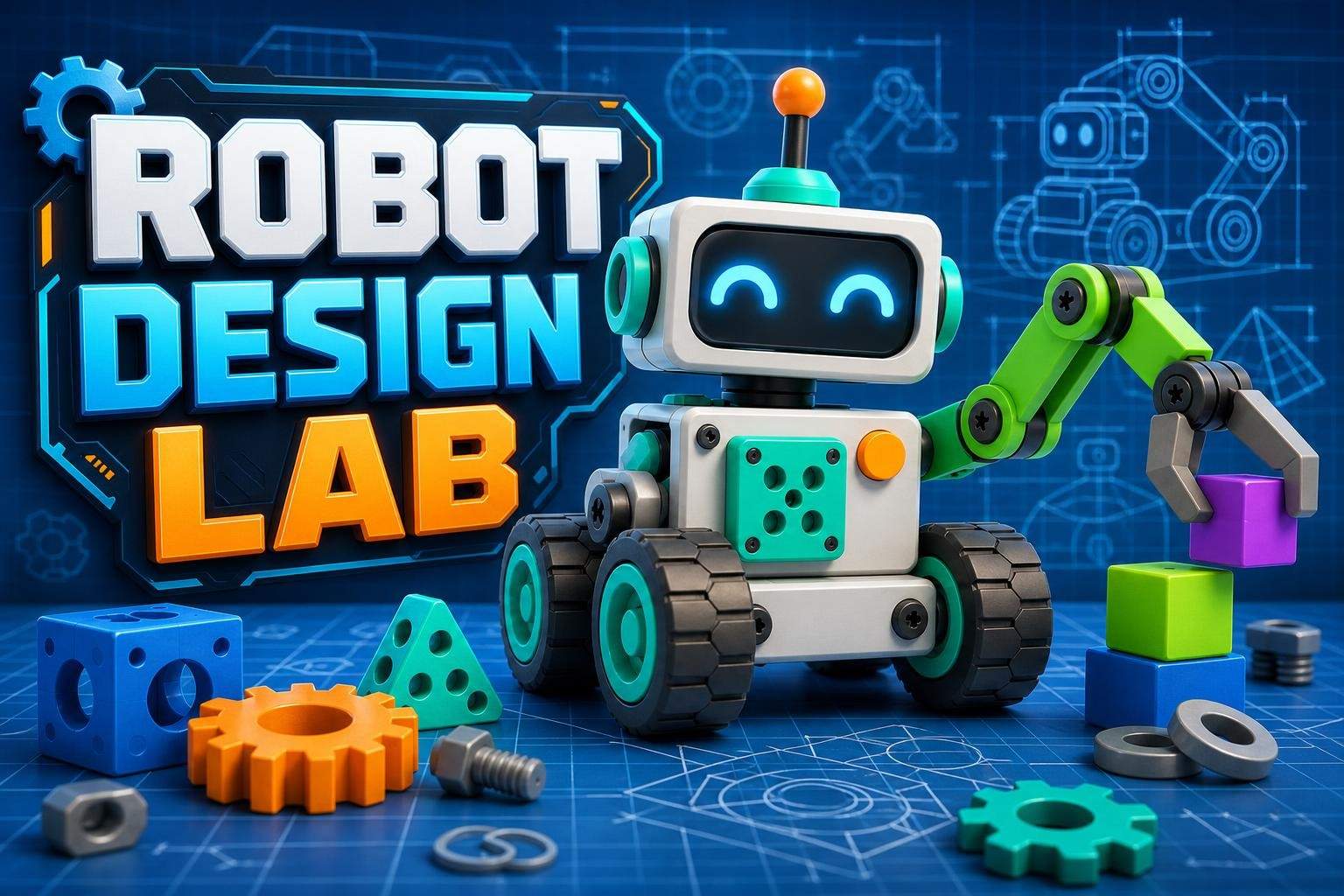 Tinkercad Robot Design: Advanced 3D Modeling (Grades 4-7)